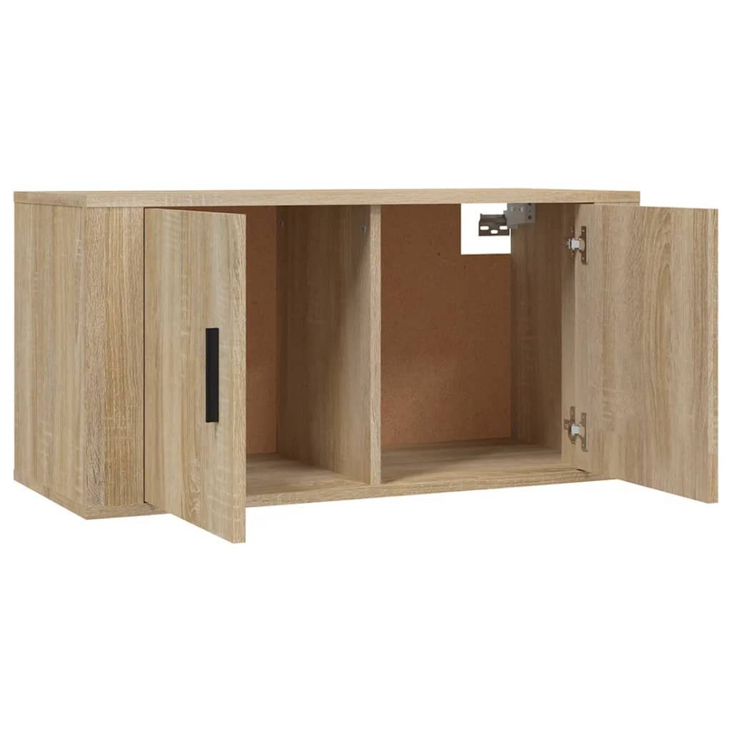 2-tlg. vidaXL Sonoma Sonoma-Eiche Holzwerkstoff (2-St) Eiche TV-Schrank-Set TV-Schrank