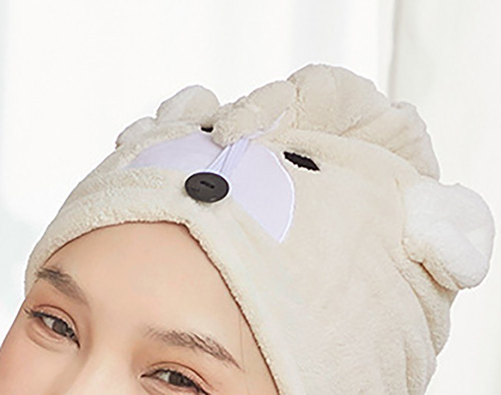 L.Ru UG mit Stirnband Stirnband Dickes, trockenes Wischtuch Haar, saugfähiges (1-St), für Saugfähiges Turban-Handtuch