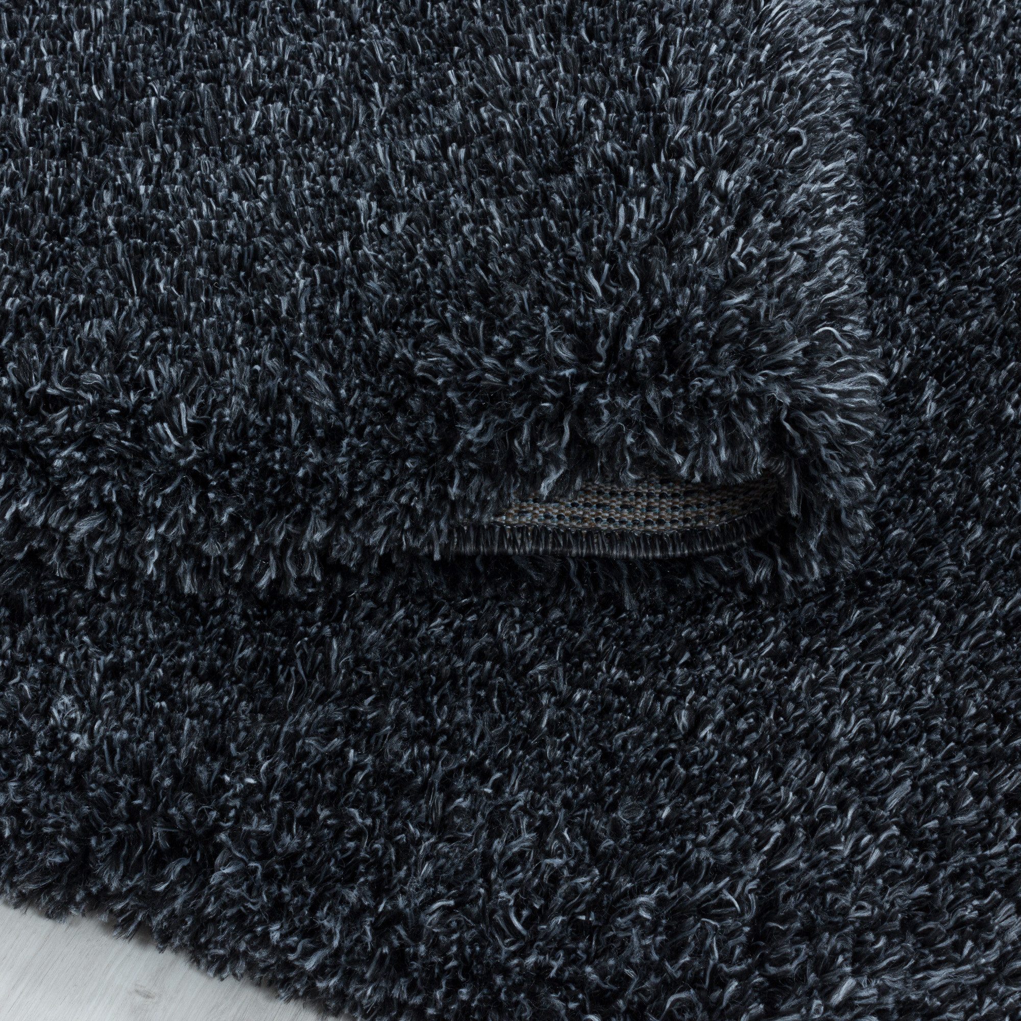 Carpettex Hochflor-Bettumrandung Unicolor - Einfarbig, Höhe 50 mm, (Bett-Set, 3-tlg., Bettvorlage), Schlafzimmer Teppich Bettumrandung Läufer Set 3 teilig – Bild 5 von 5