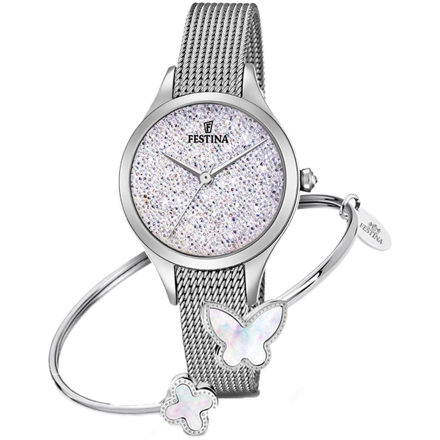Festina Quarzuhr F20336/R0, (2-tlg., mit Armspange), günstig online kaufen