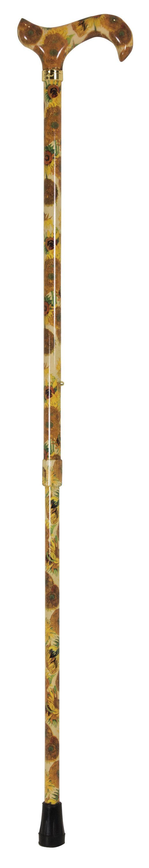 Stockshop Gehstock Gehstock Vincent Van Gogh, Leichtmet., höhenverst., Acryl, Gummipuffer