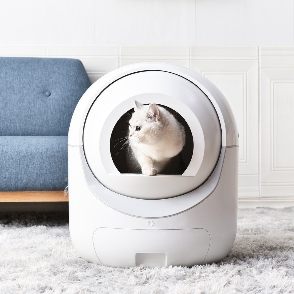Katzentoilette Selbstreinigende Katzentoilette für mehrere Katzen, APP-gesteuert, XXL