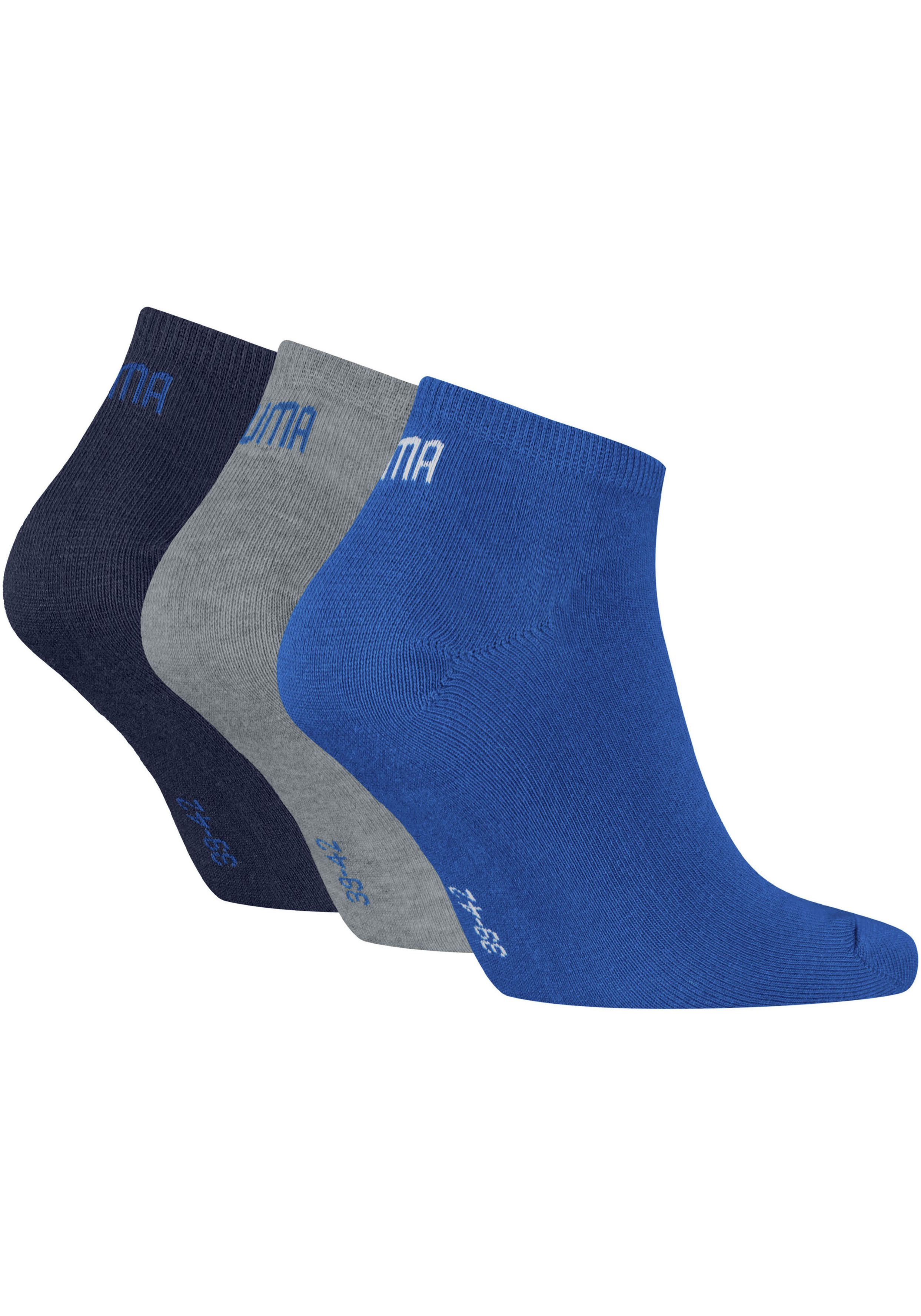 PUMA Sneakersocken PUMA UNISEX SNEAKER PLAIN 3P (3 Paar) mit kleinem Logo