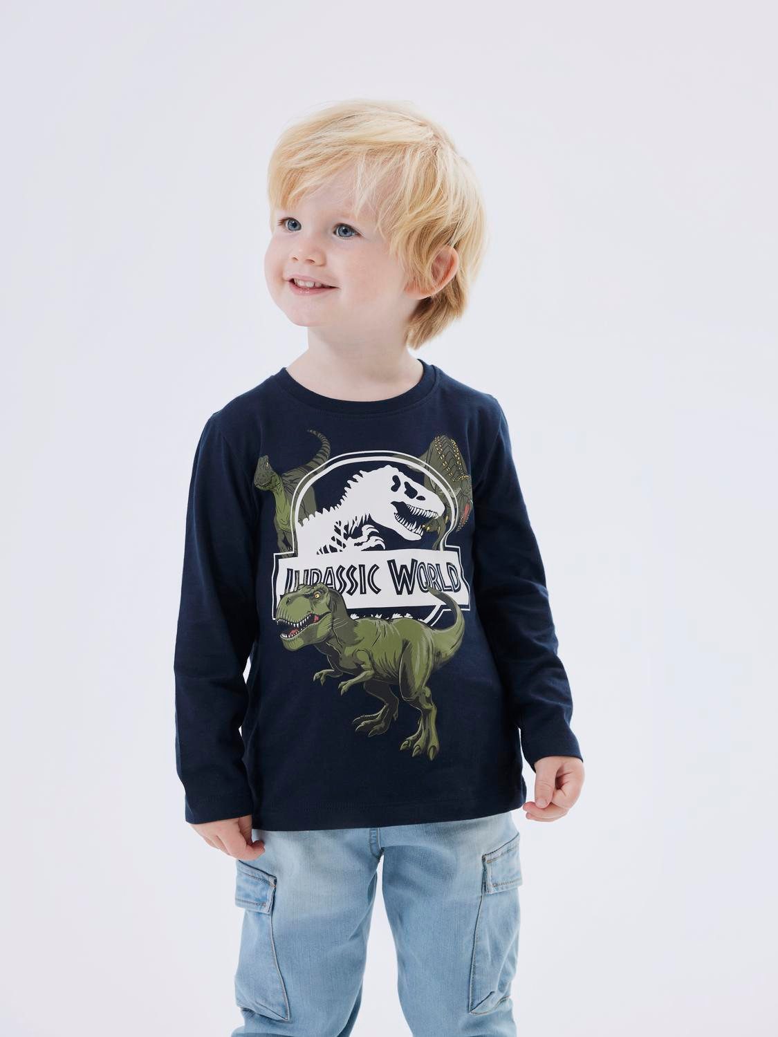 Langarmshirt NMMNIJAL JURASSIC LS TOP NOOS SKY