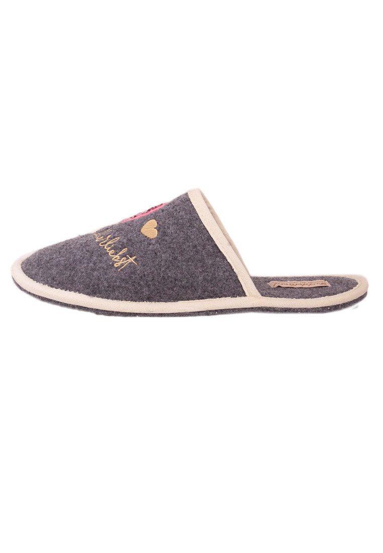 ADELHEID Herzallerliebst Paillette Filzpantoffeln Pantoffel