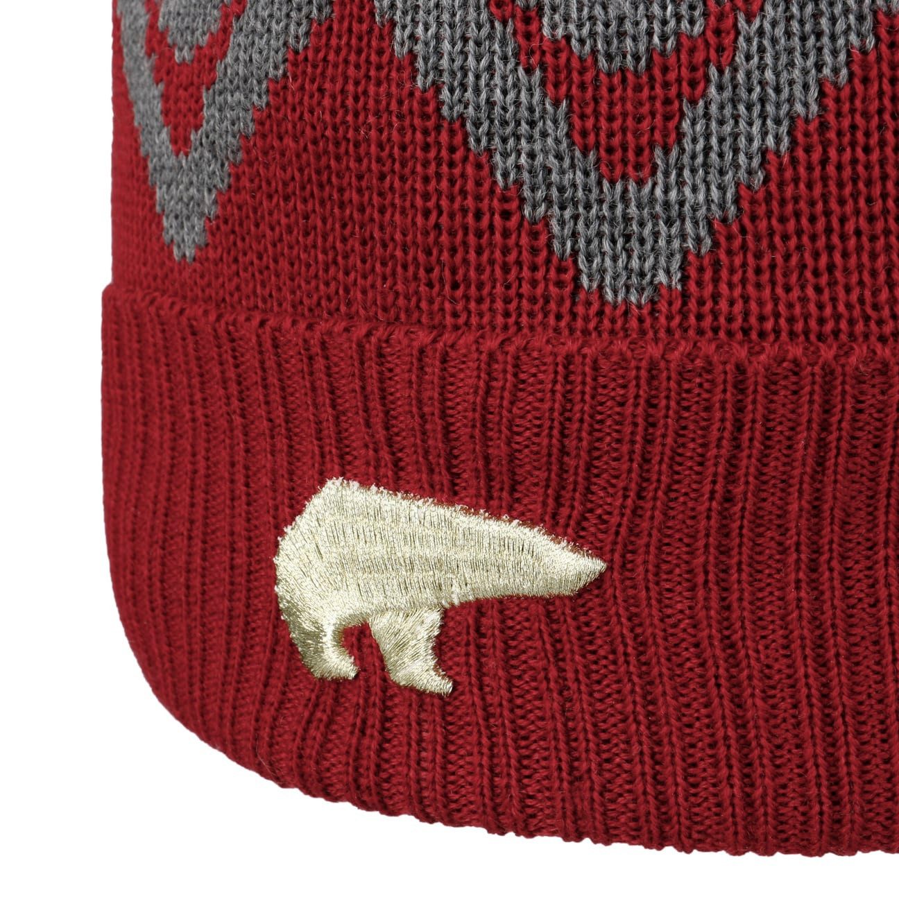 Eisbär Beanie (1-St) Strickmütze mit Umschlag, Made in Austria