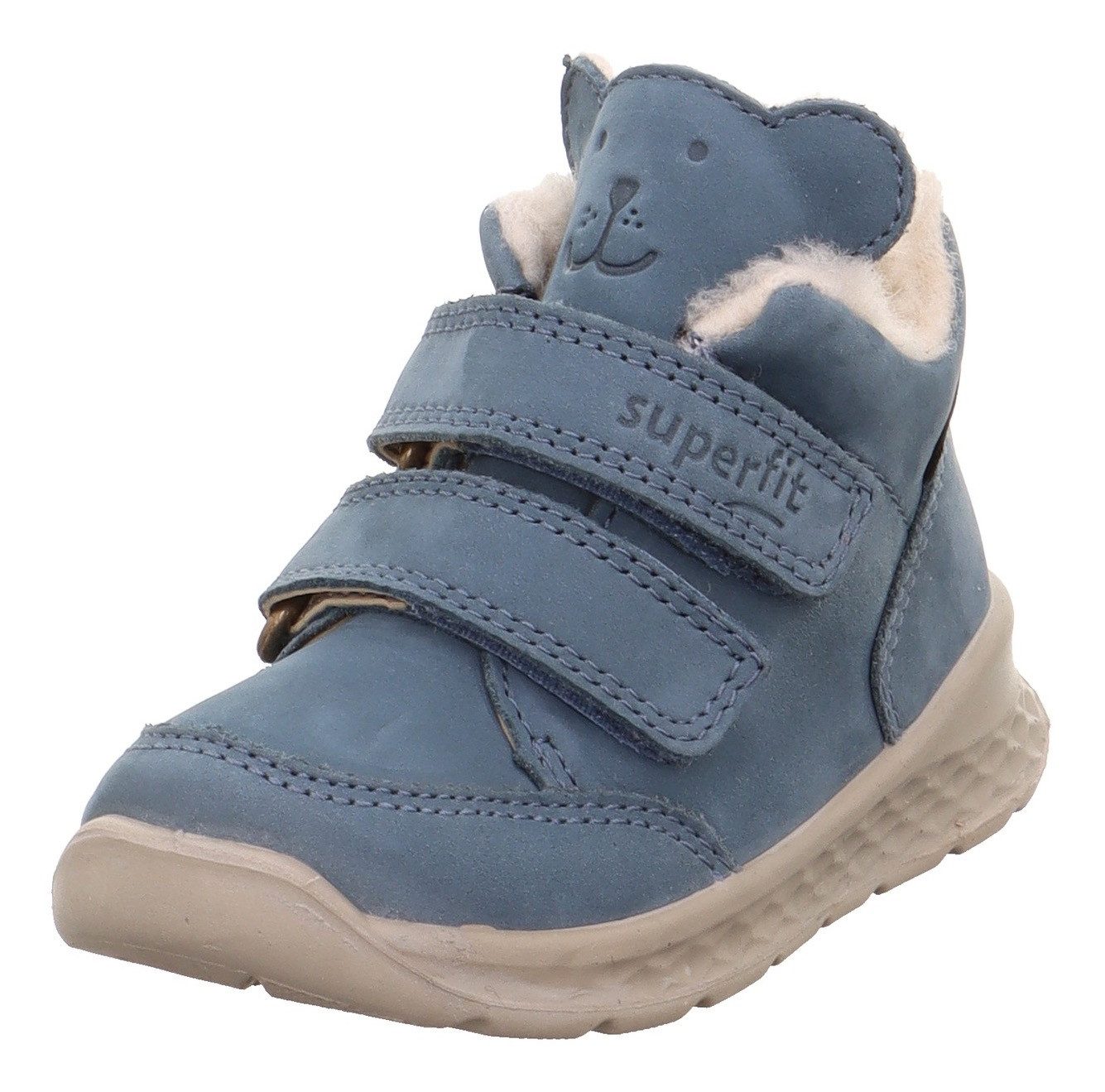 Superfit BREEZE WMS: mittel Lauflernschuh Barfußschuh mit zwei Klettverschlüssen, Größenschablone zum Download