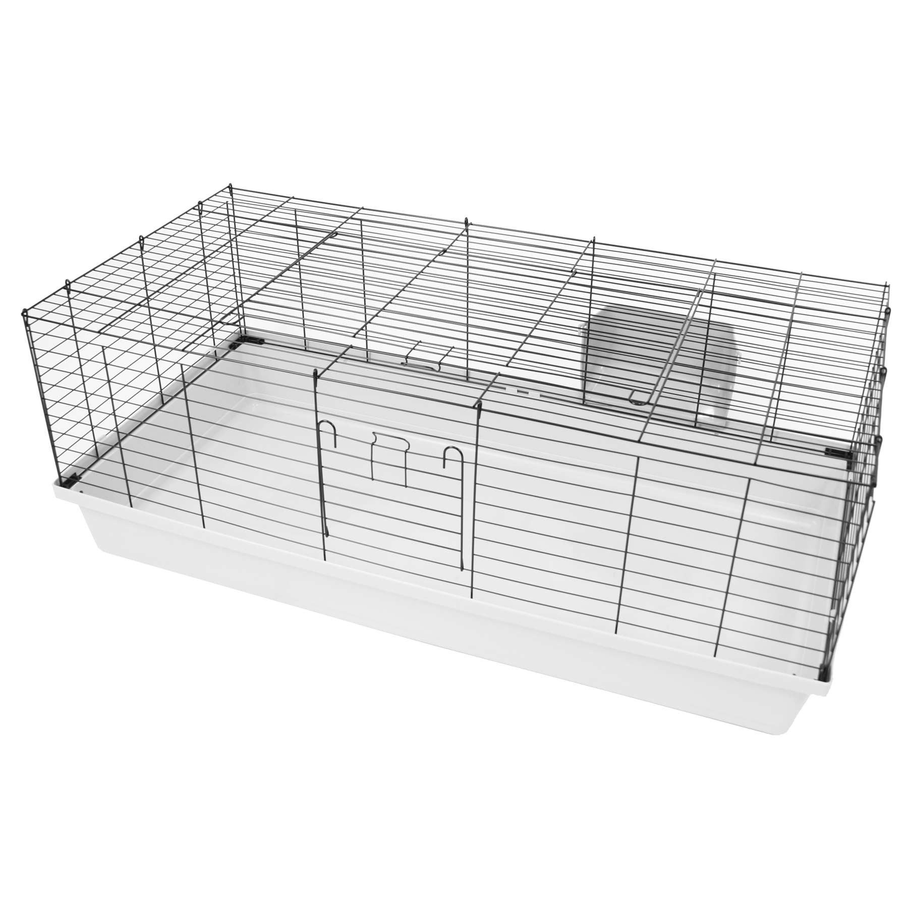 Kleintierkäfig Nagerkäfig Kleintierkäfig SAMMY schwarz-grau 118,5 x 58,9 x 46 cm