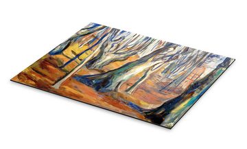 Posterlounge Alu-Dibond-Druck Edvard Munch, Herbst (Alte Bäume, Ekely), Malerei