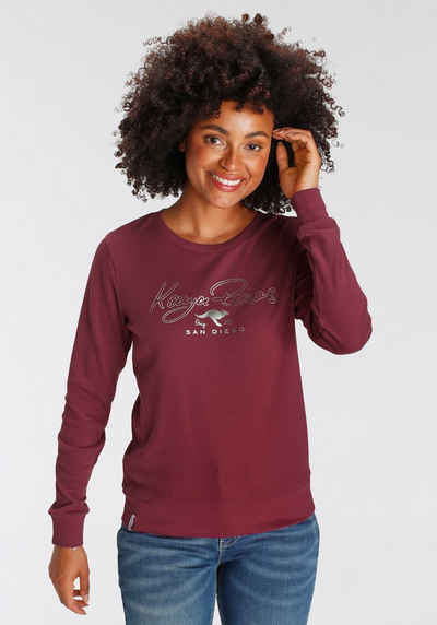 KangaROOS Sweatshirt mit coolem Logoschriftzug