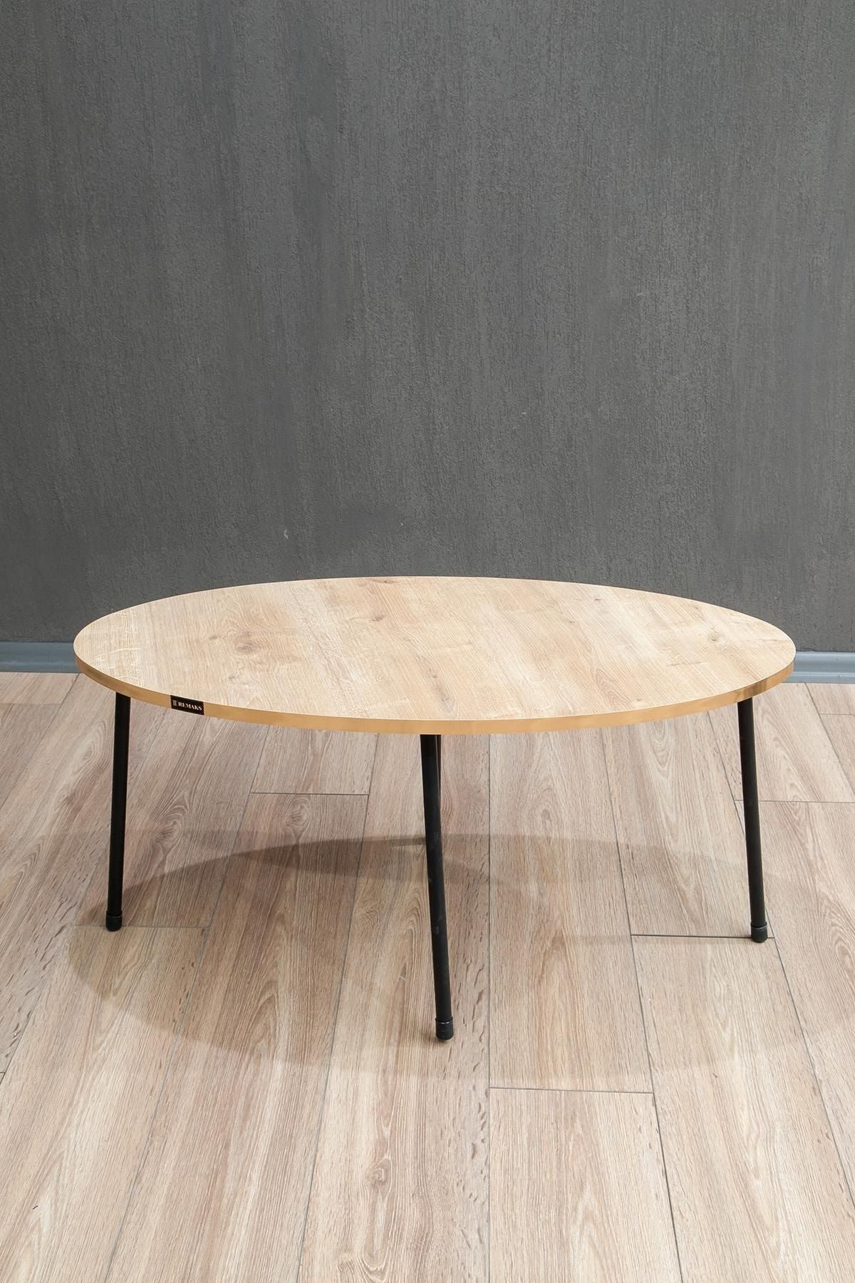 en.casa Couchtisch, Ovale Tischplatte, goldfarbene Details 91330513