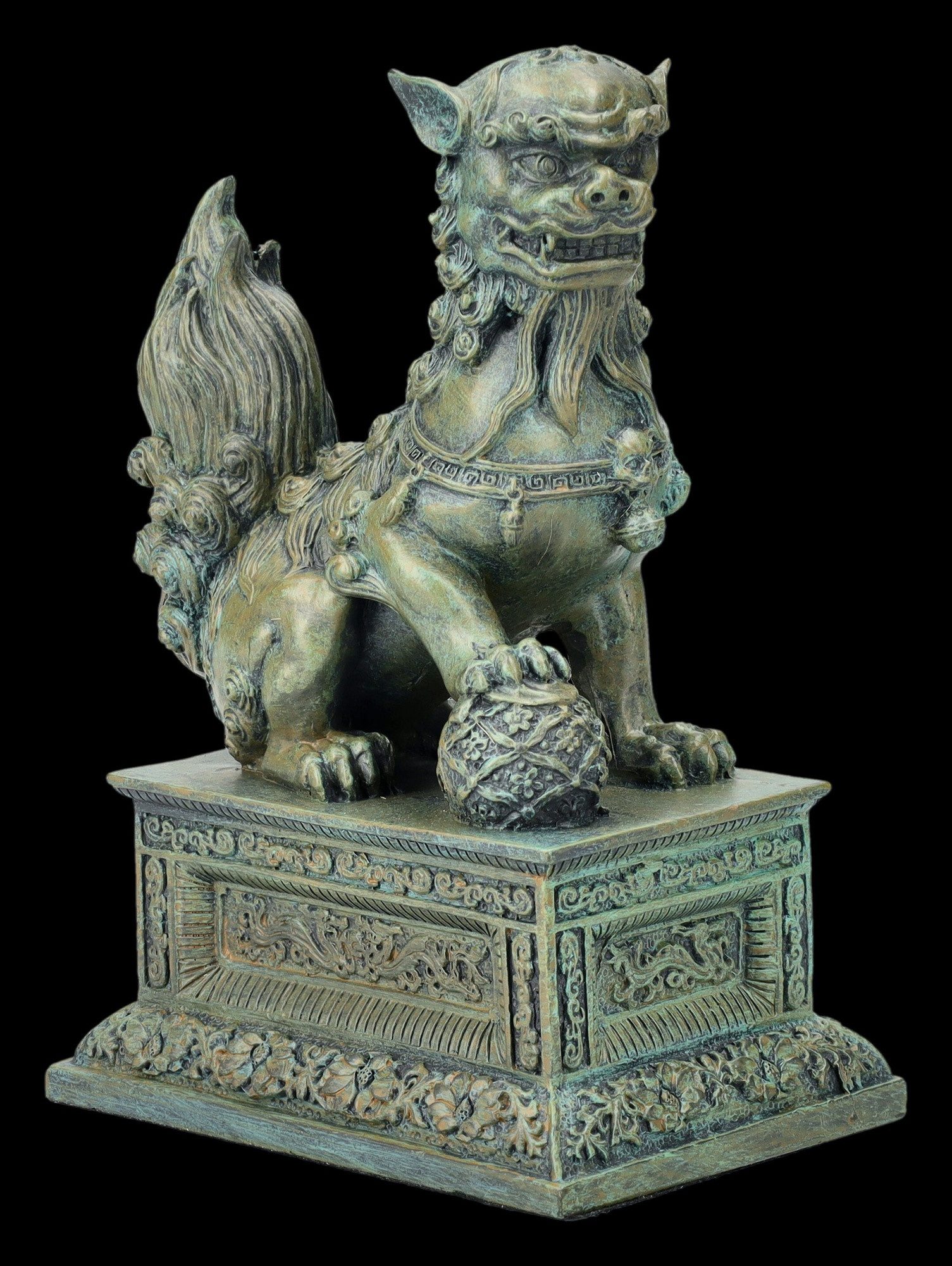 Figuren Shop GmbH Dekofigur Chinesische Löwen Figuren - Wächter 2er Set - M günstig online kaufen