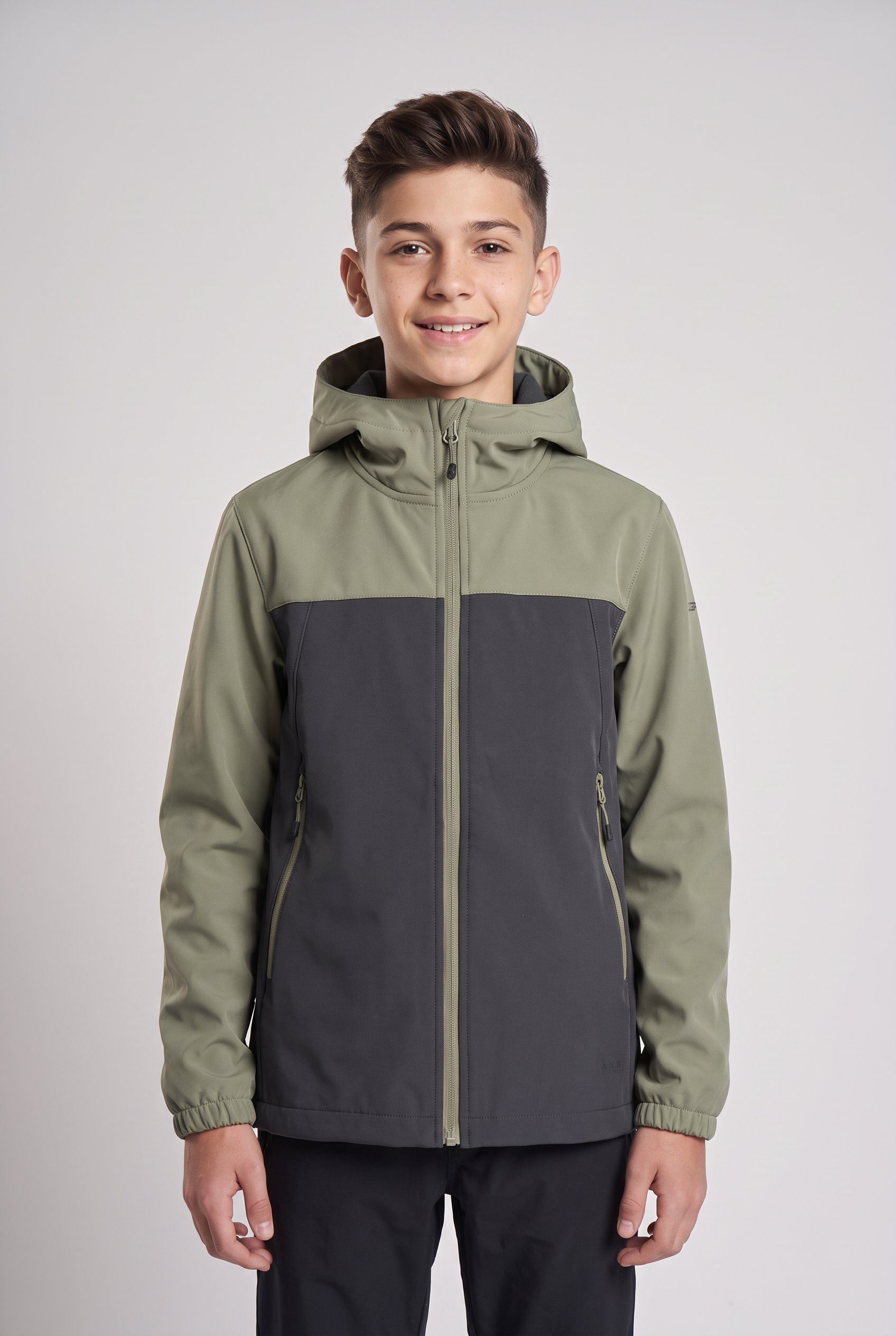 Icepeak Softshelljacke ICEPEAK KONAN JR Reißverschlusstaschen, atmungsaktiv, winddicht, wasserabweisend