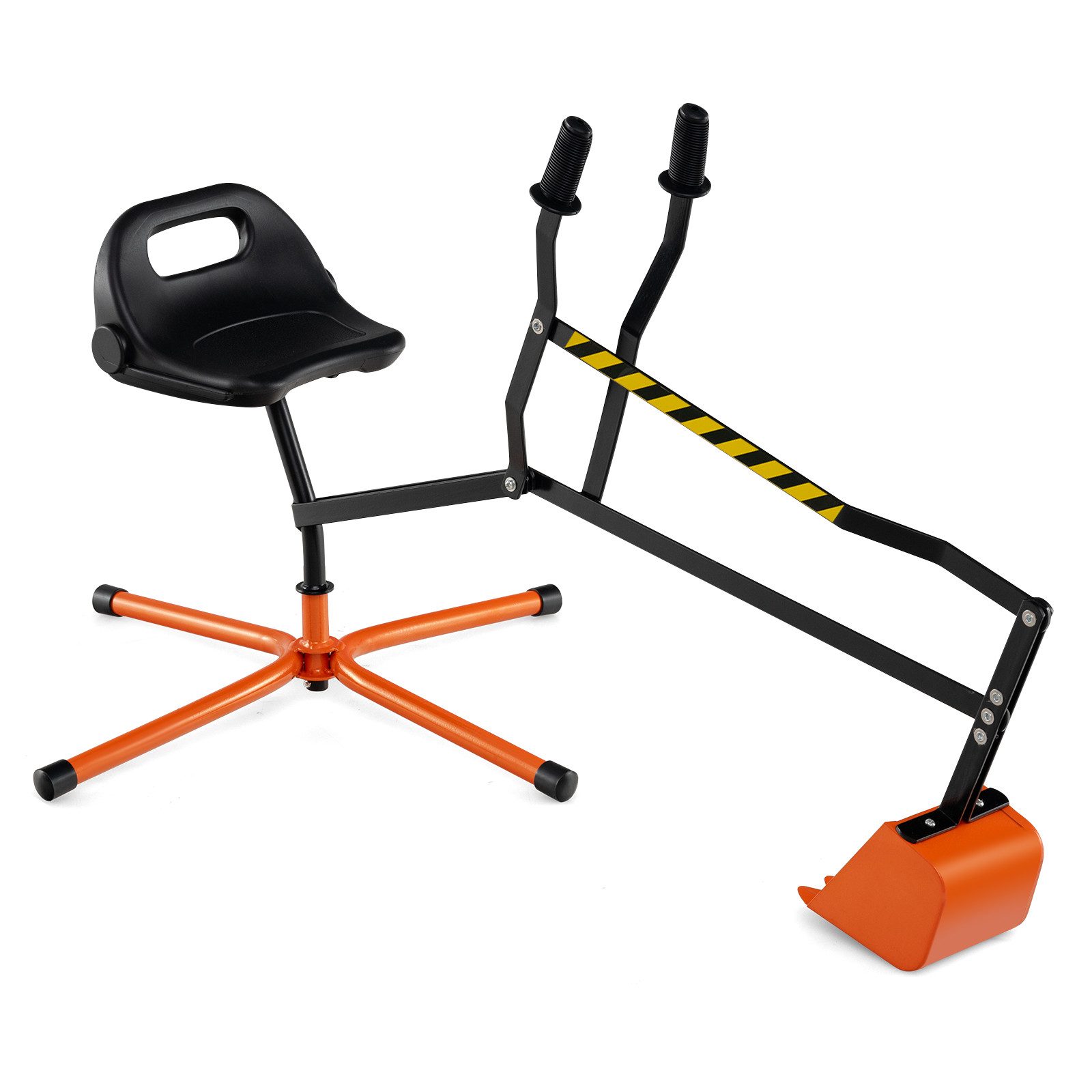 COSTWAY Spielzeug-Aufsitzbagger Metall, 360° drehbar, Sandbagger, zum Drauf günstig online kaufen