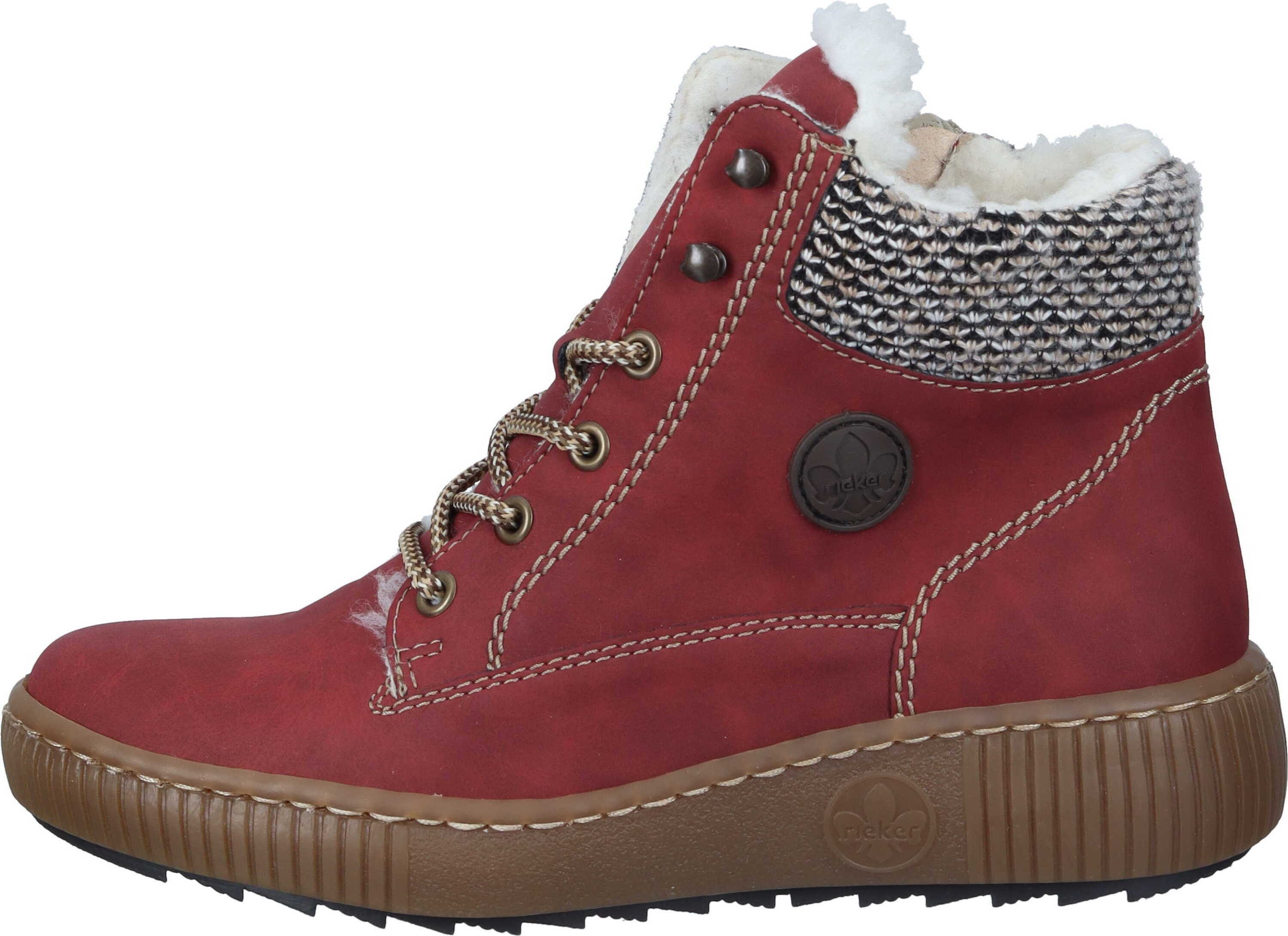 Rieker Stiefeletten Schnürstiefelette aus Textil günstig online kaufen