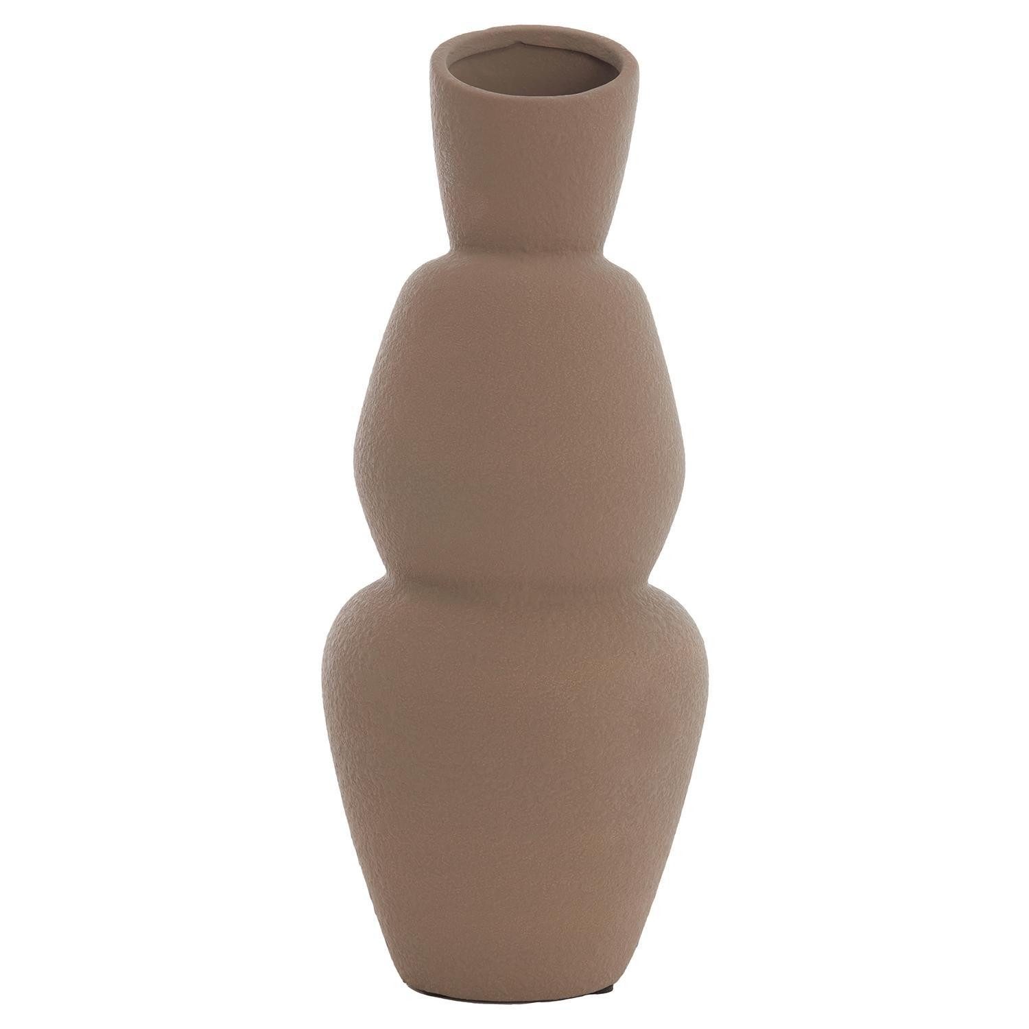 Light & Living Bodenvase ARAM, Vase, Braun, Keramik, H 46,5 cm (1 St), besondere Oberflächenstruktur