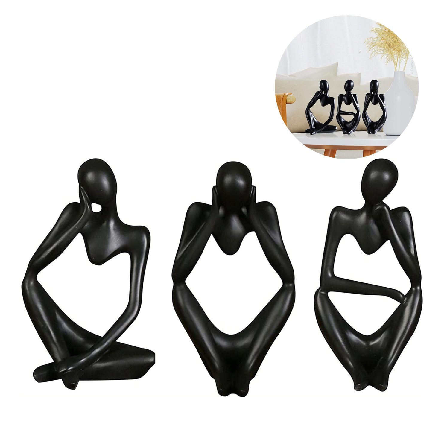 RWEUOQ Dekofigur Skulptur Denker Statue Set, günstig online kaufen