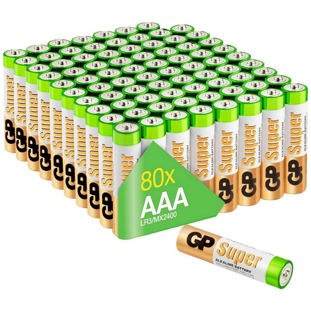 Gp Alkaline Батареи AAA Micro, LR03, 1.5V, mit neuer G-Tech Batterie