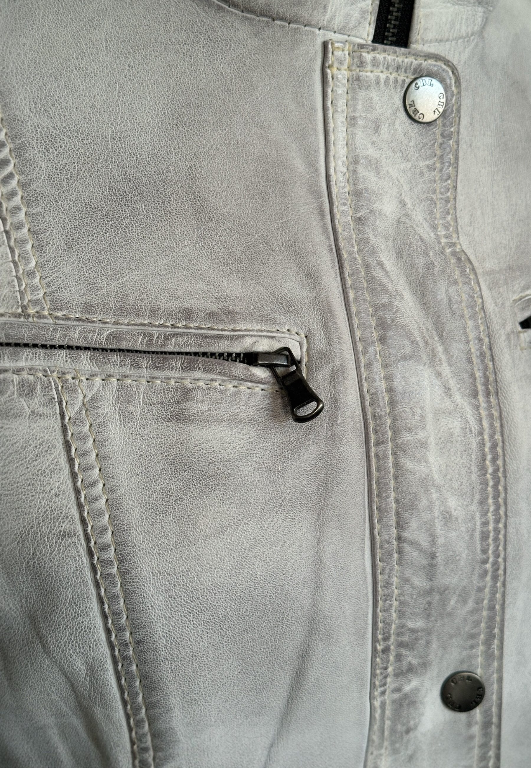 CBL Lederjacke MQ-45515 mit reißverschlusstaschen – Bild 3 von 3