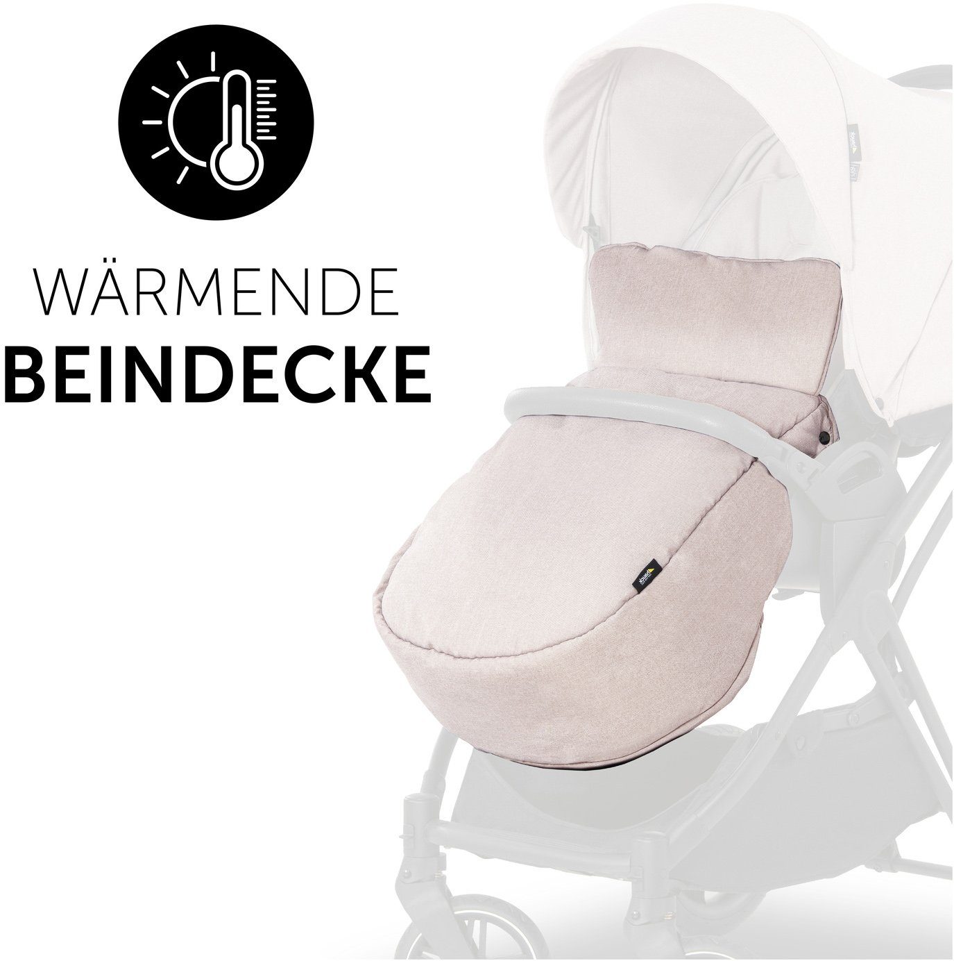 Babywanne black/beige, Kombi-Kinderwagen X, Sportwagenaufsatz mit Hauck und Vision (3-tlg),