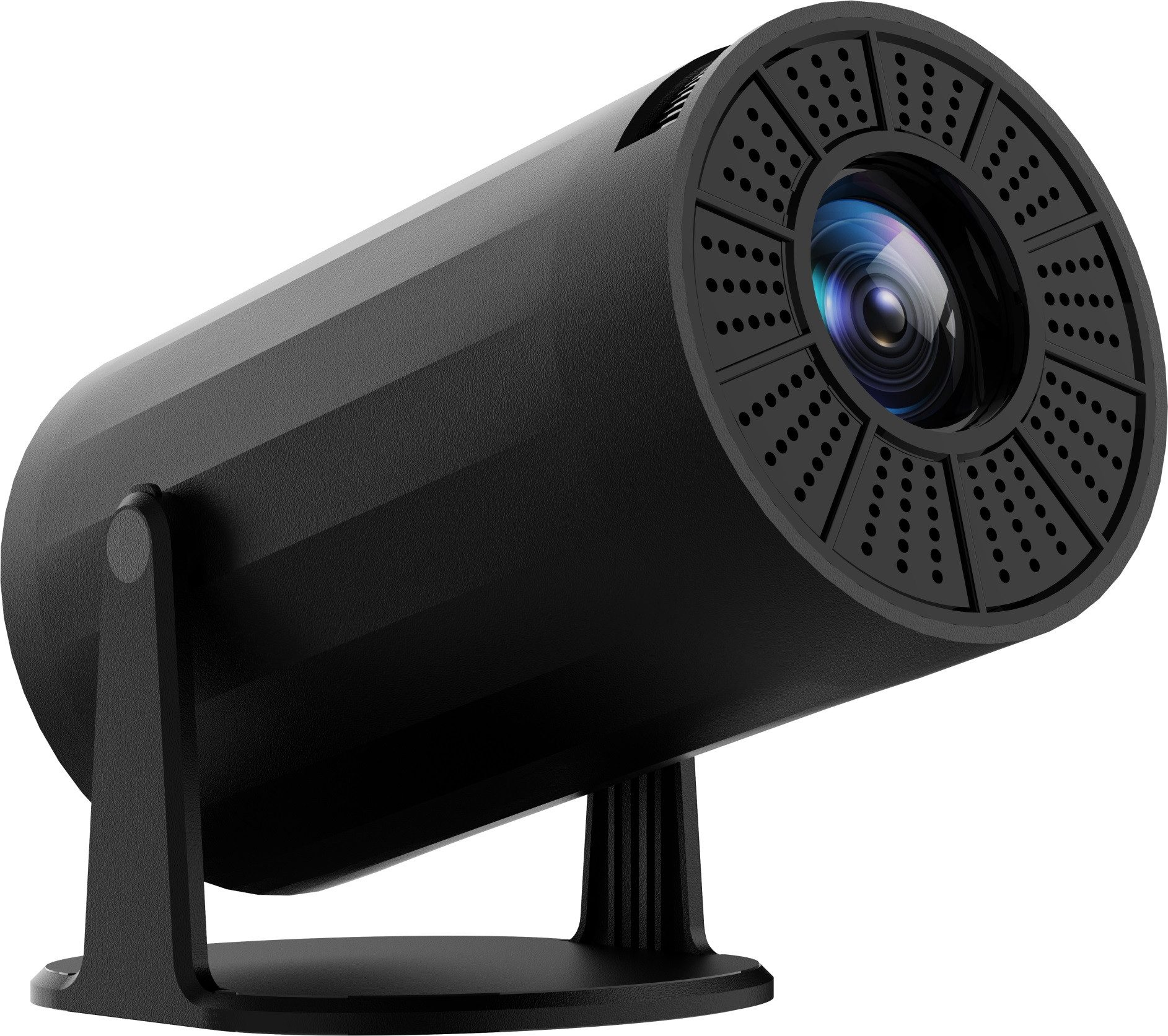 Fine Life Pro Mini Beamer, 4K FHD 1080P 180°Dreh Tragbarer Projektor, Portabler Projektor (mit Android und IOS 11.0 Heimkino Smart Beamer Doppelsteuerung)