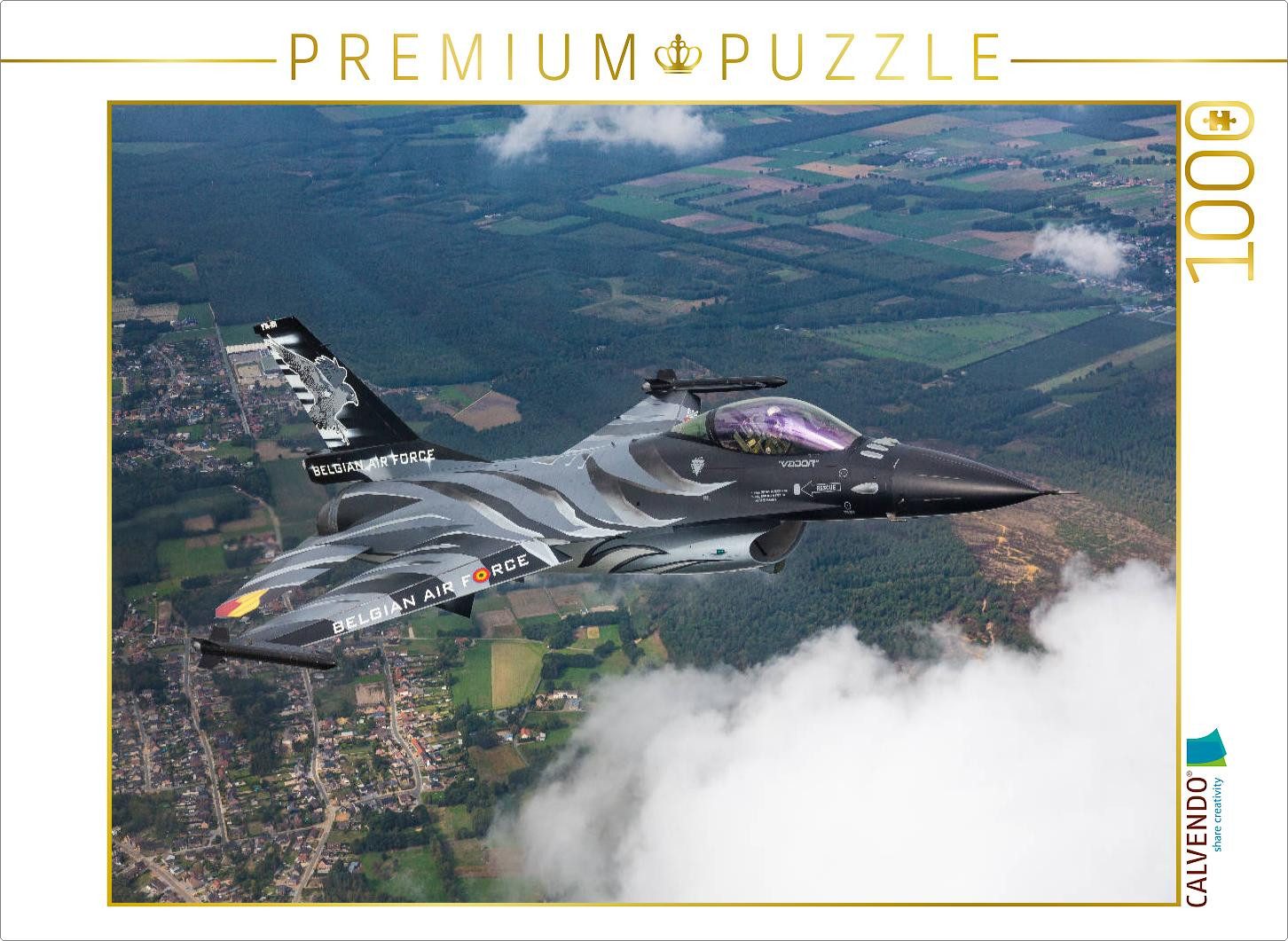 CALVENDO Puzzle CALVENDO Puzzle Belgian Air Force - F-16 Fighting Falcon, 1000 Teile, 1000 Puzzleteile