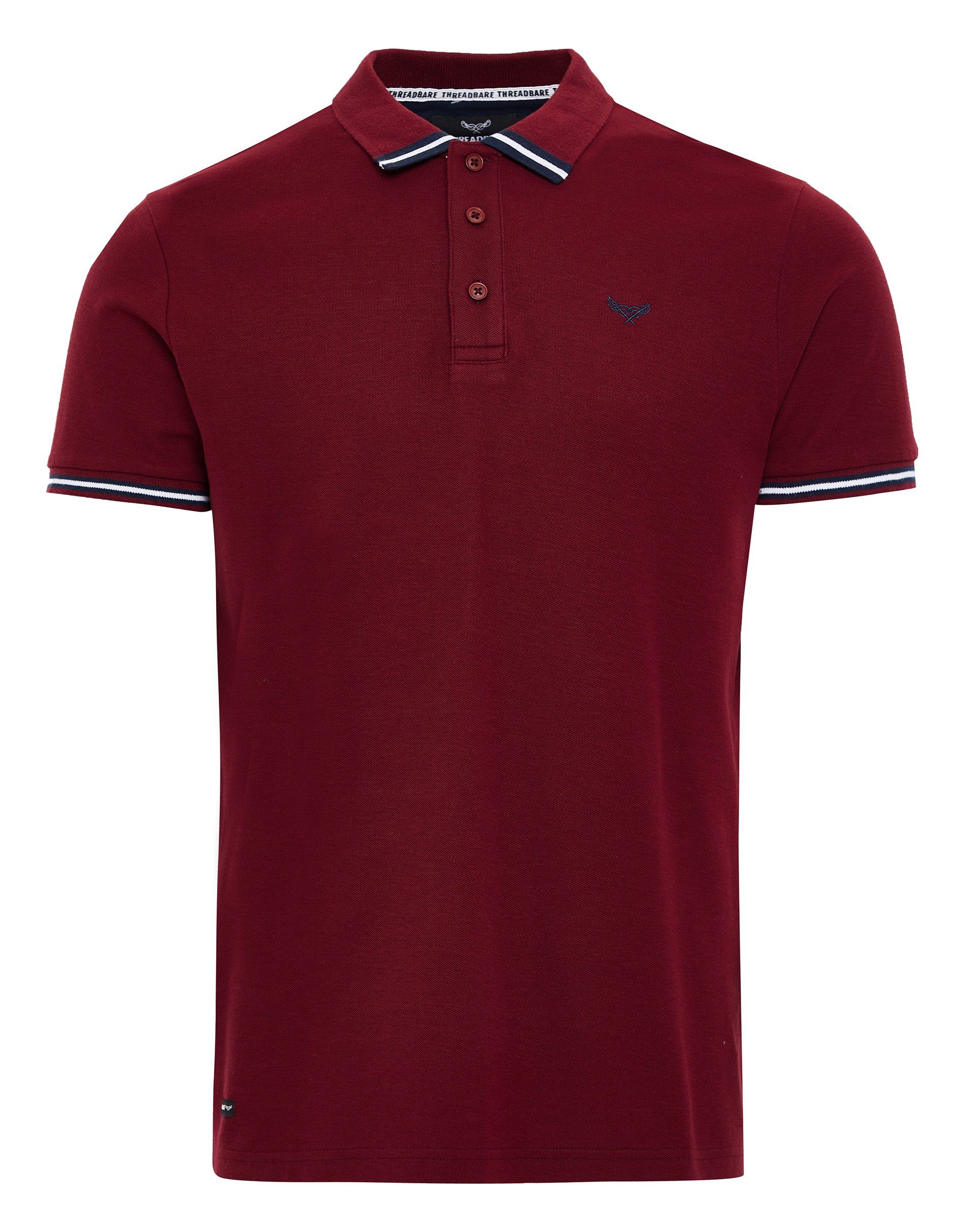 Dunkelrot Mayall THB Threadbare Polo Poloshirt