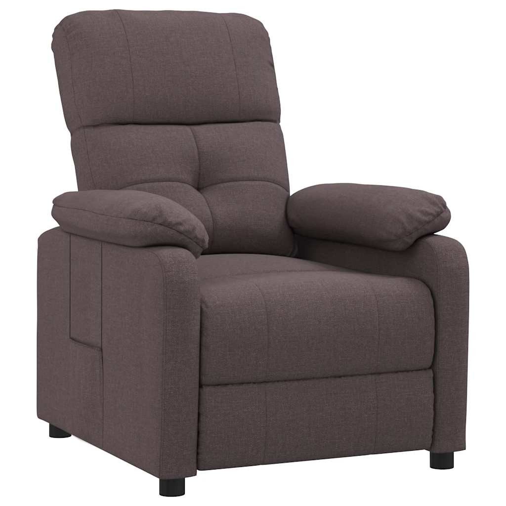 vidaXL Sessel Relaxsessel Dunkelbraun Stoff (1-St)