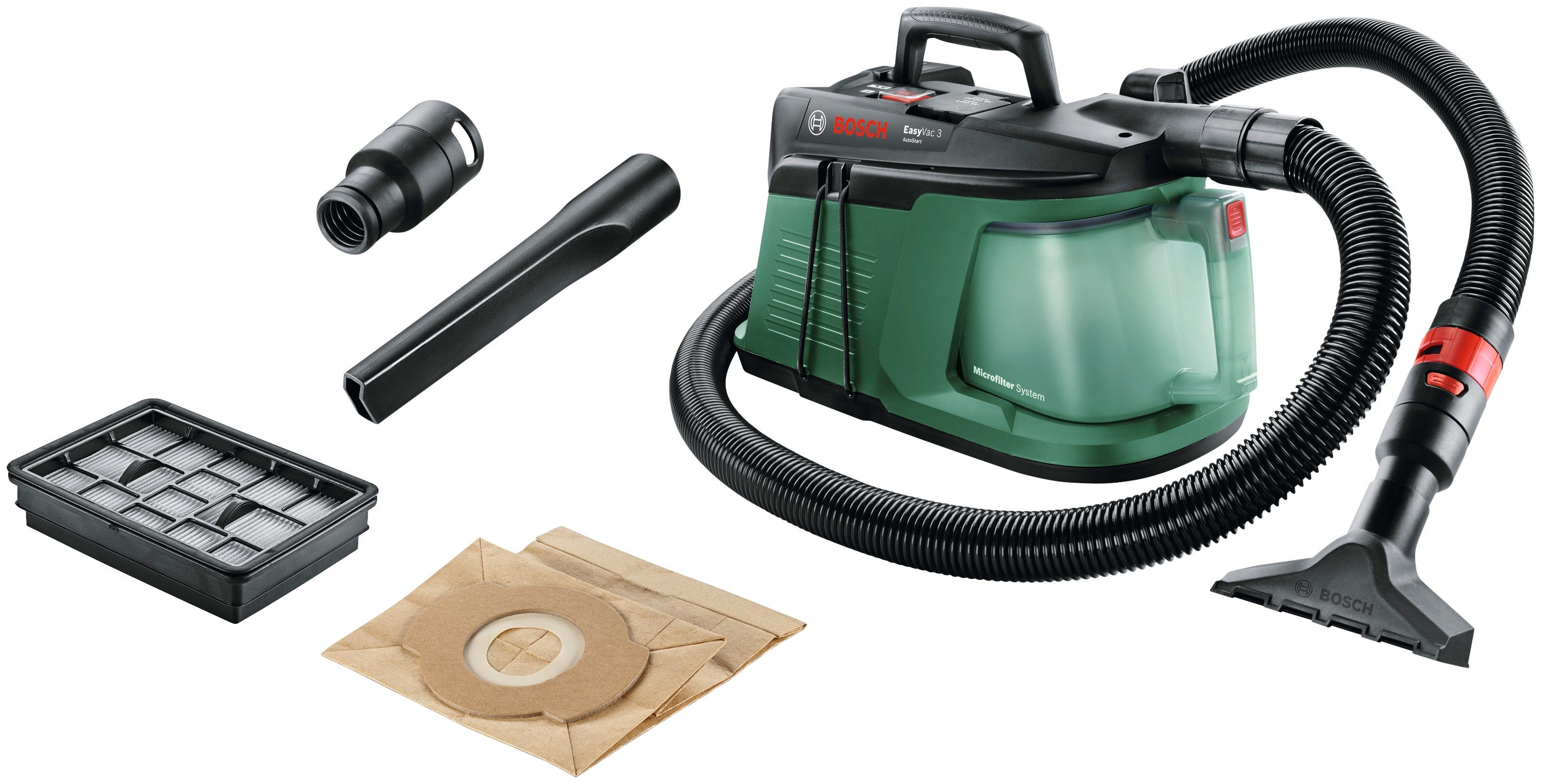 Bosch Home & Garden Bodenstaubsauger EasyVac 3, 700 W, mit Beutel, 2,1 l