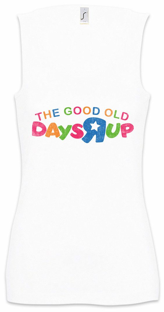 Tanktop The Goold Old Days R Up Ärmelloses Damen T-Shirt Over 80s Eigties Toys