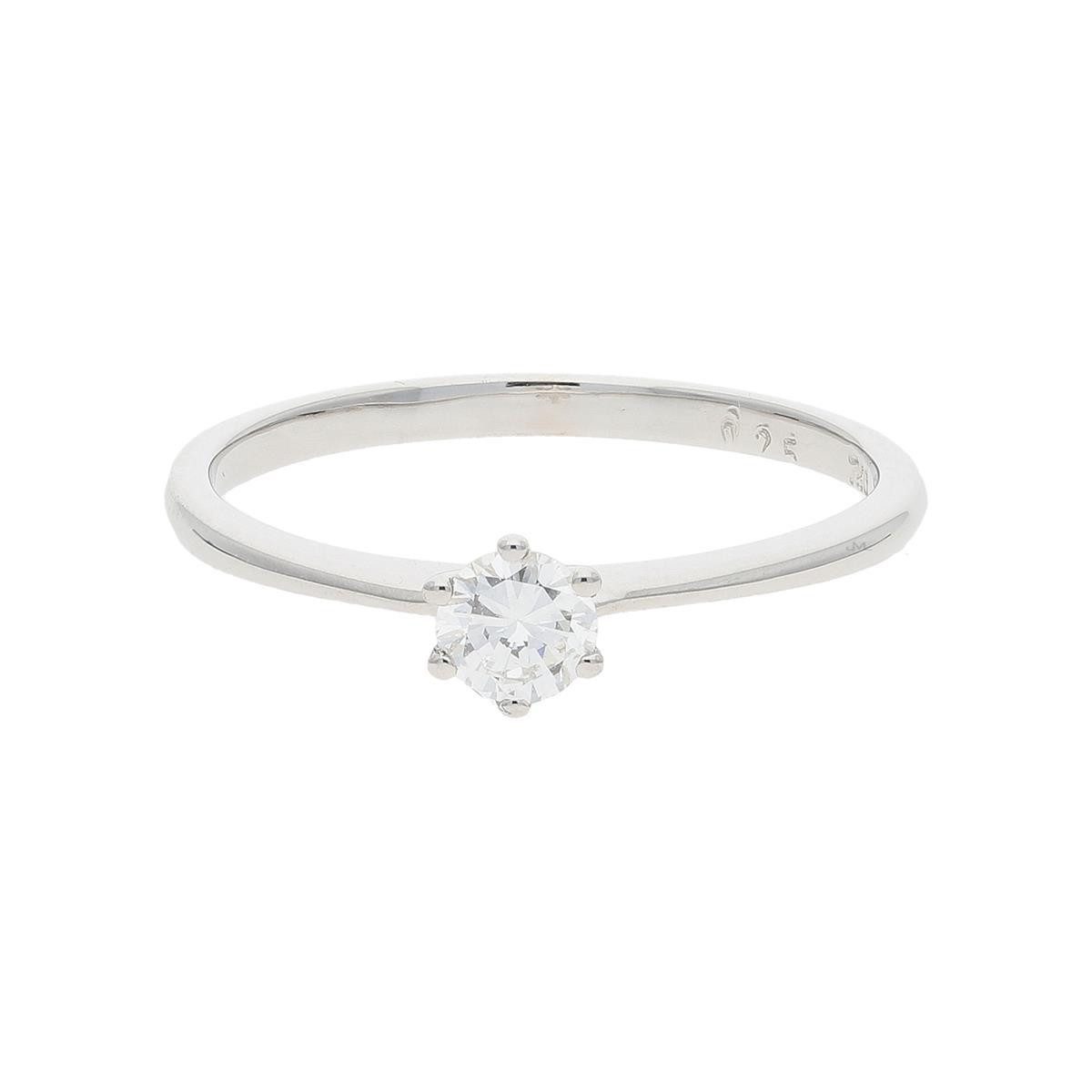 JuwelmaLux Fingerring JuwelmaLux Verlobungsring 750/000 (18 Karat) Weißgold mit Brillanten J (kein Set, 1-tlg)