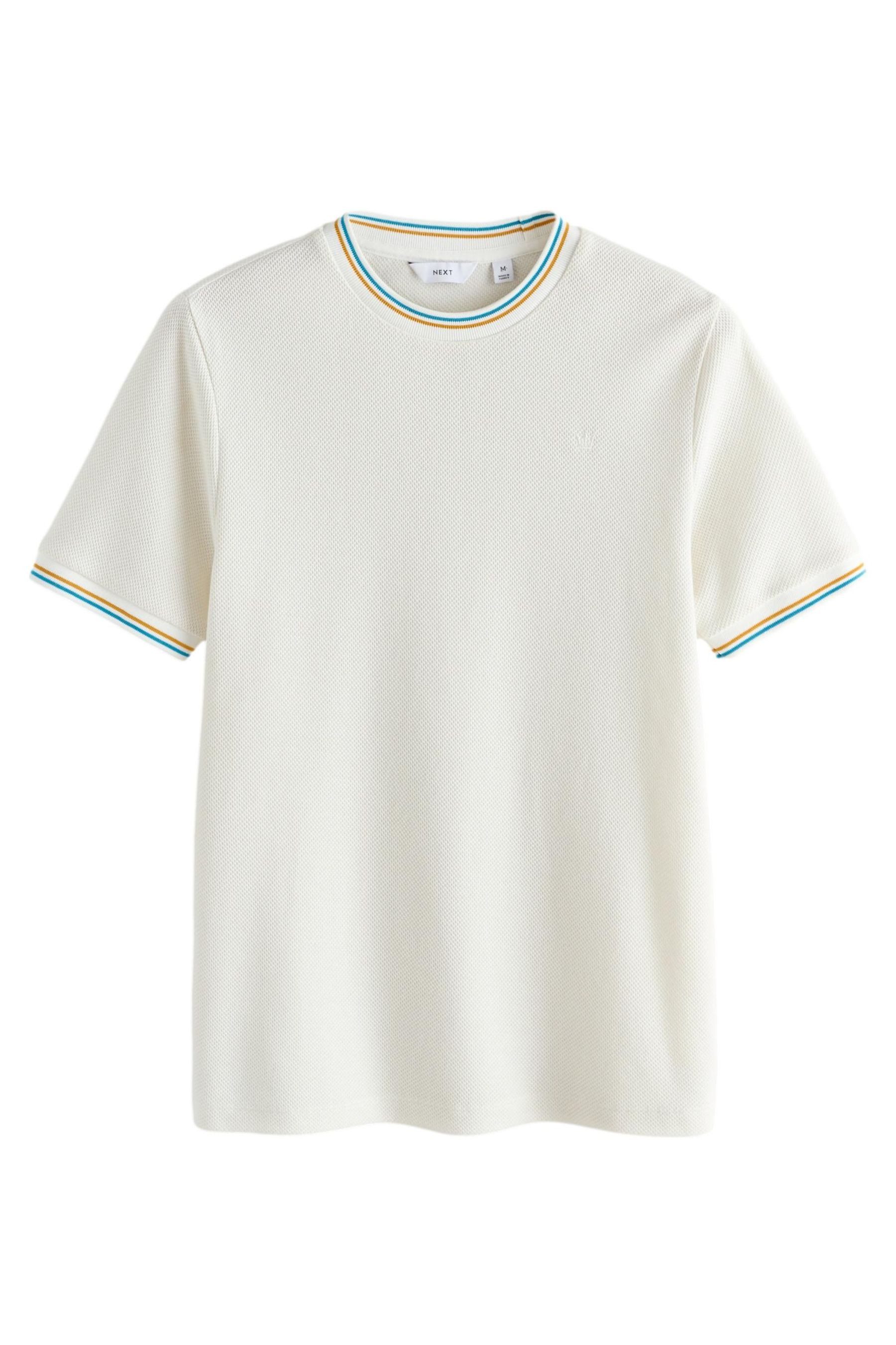 T-Shirt Slim Fit T-Shirt mit Randstreifen