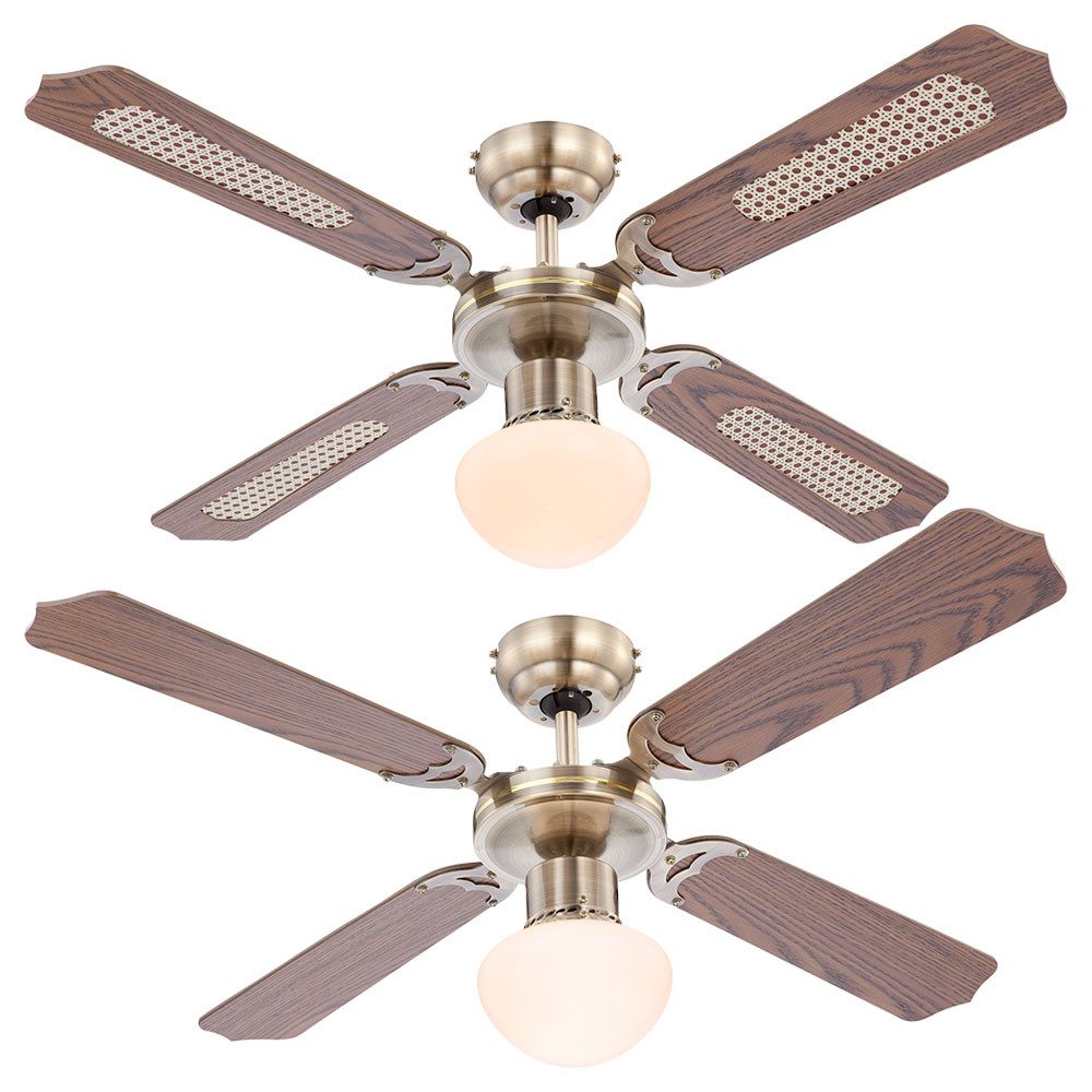 GLOBO LIGHTING Deckenventilator, Deckenventilator mit Zugschalter Ventilatorlampe