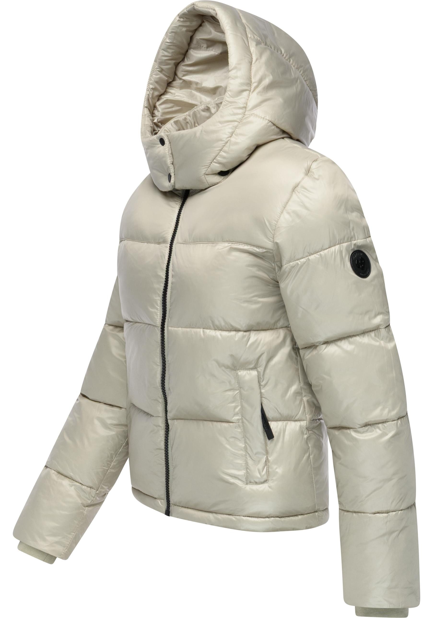Ragwear Steppjacke Roobie II Matt glänzende Damen Winterjacke mit Kapuze