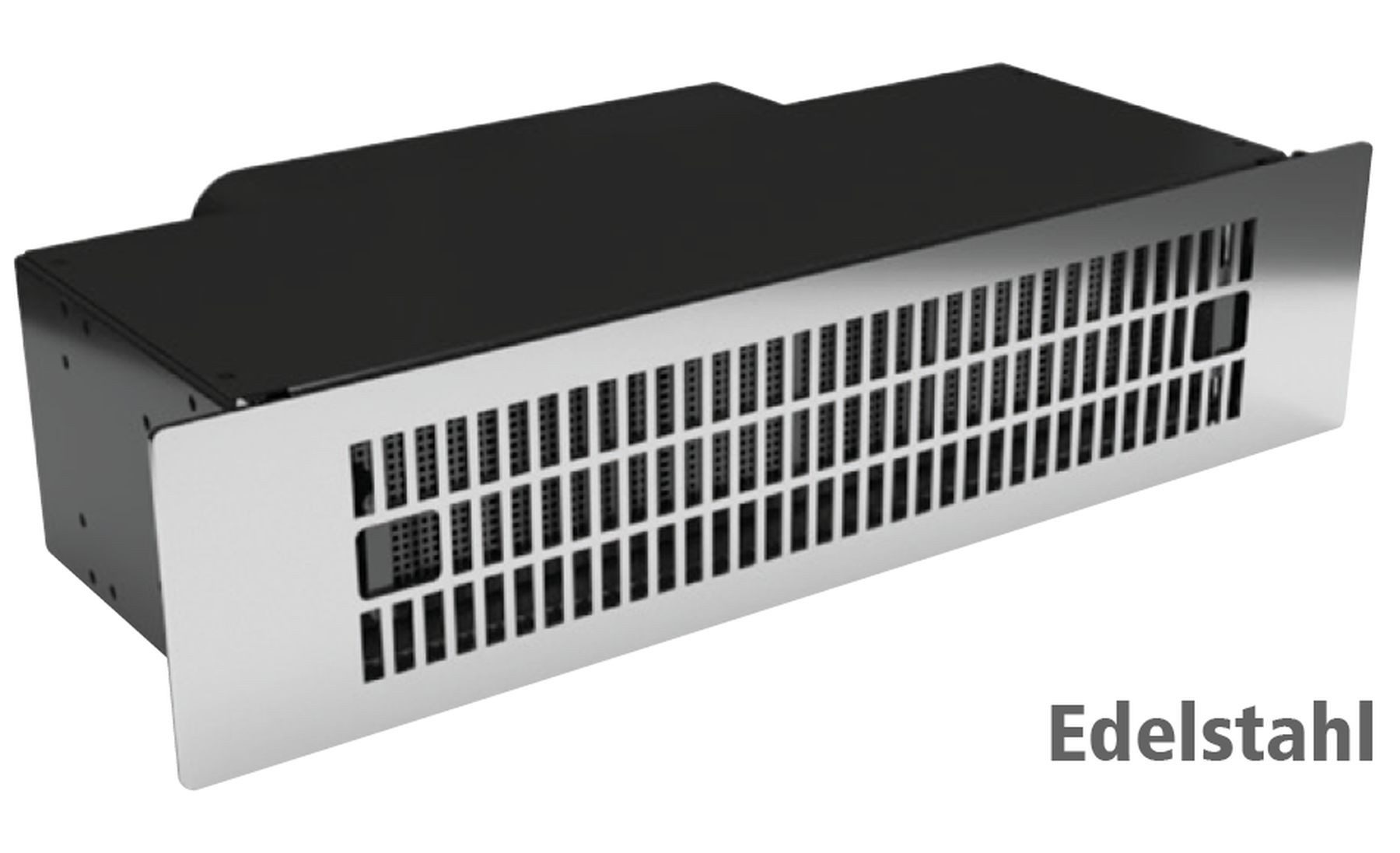 Wallair Montagezubehör Dunstabzugshaube Flachkanal 175x80mm Edelstahl Sockelgitter Lüftungsgitter Downdraft (1 St)