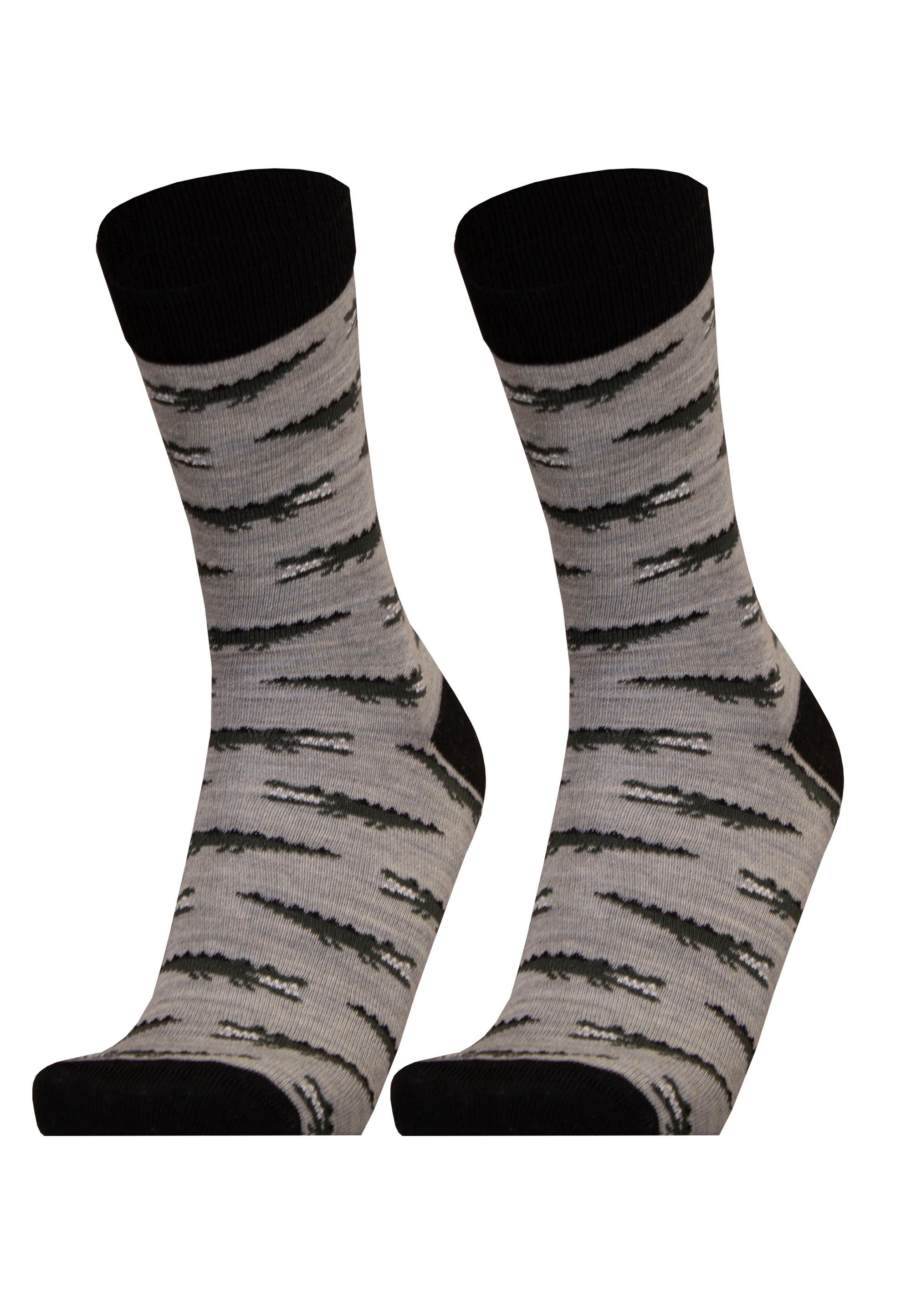 Qualität Socken (2-Paar) atmungsaktiver 2er in hellgrau UphillSport CROCODILE Pack