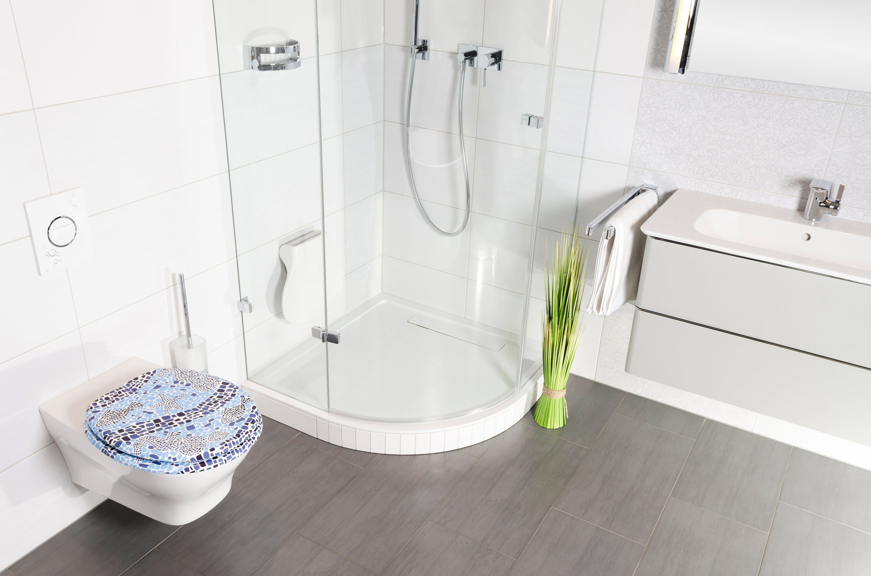 Sanilo WC-Sitz Mosaic World, mit Absenkautomatik günstig online kaufen