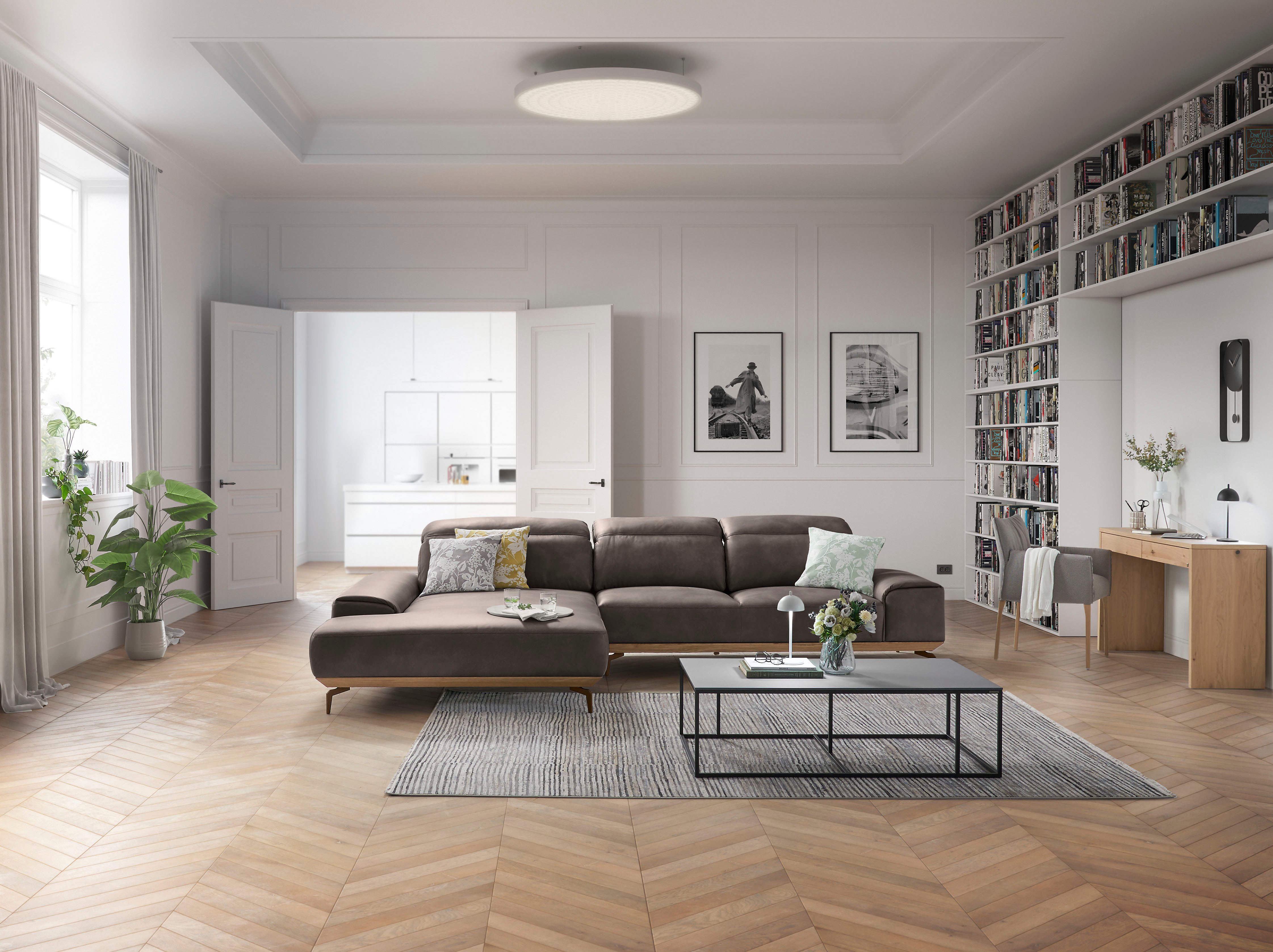 Musterring Wohnlandschaft MR 2490 Ecksofa mit erstklassigem Sitzkomfort, Long-Life-Leder
