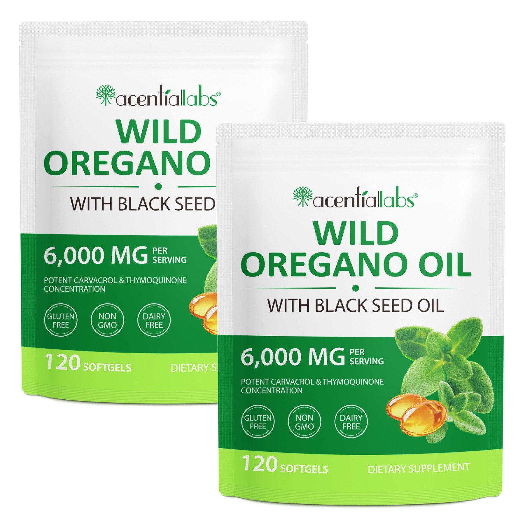 P-Beauty Cosmetic Accessories Oregano Öl 120 Softgels Kapseln 6000 mg 300mg Schwarzkümmelöl Softgels, 120 er, Ergänzungsmittel / Nahrungsergänzungskapseln, Oregano Öl, Kapseln