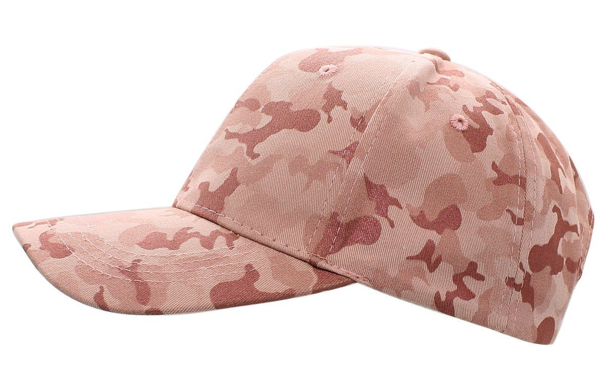 dy_mode Baseball Cap Camouflage Kappe Damen Basecap Herren Army Muster Schirmmütze Bunt One Size, mit Belüftungslöcher, Unisex K106-Peach