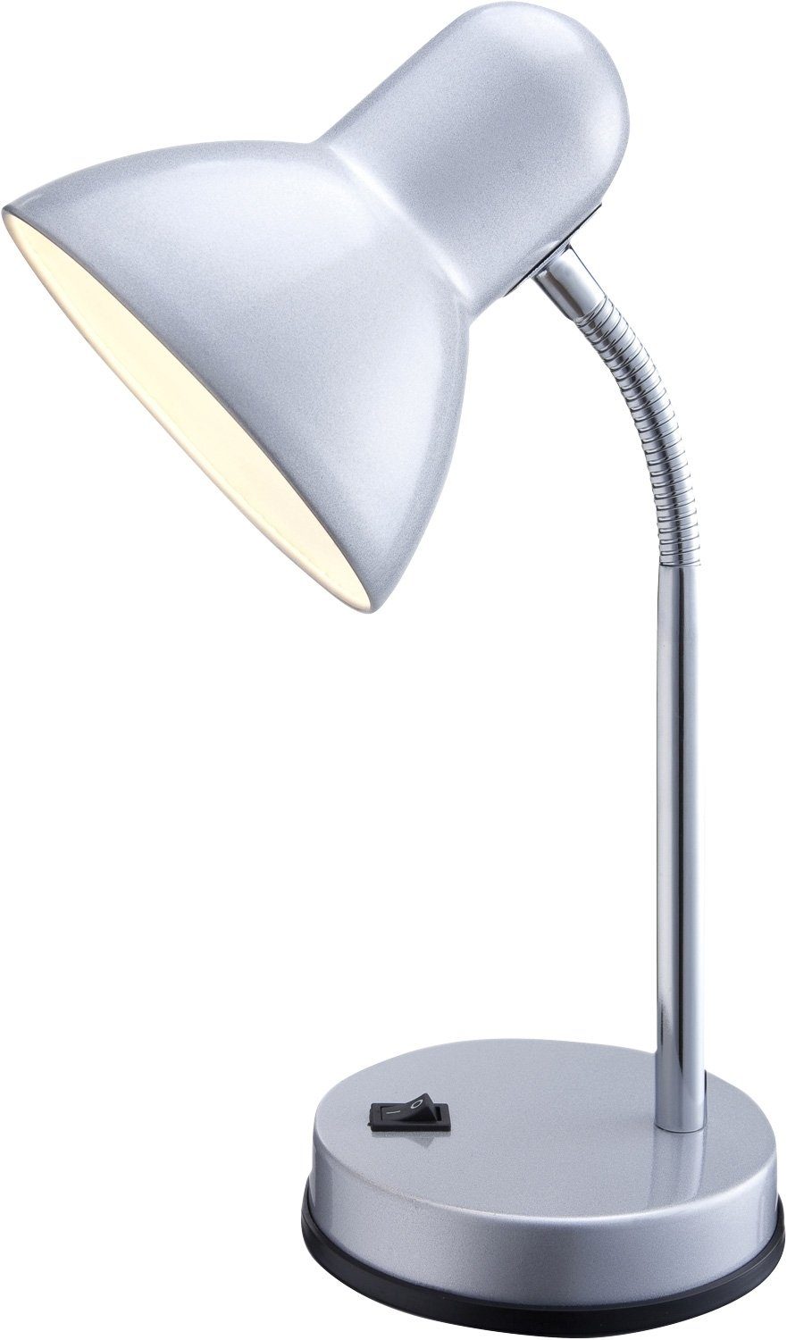 Begrenzter Lagerbestand Globo Schreibtischlampe STUDIO, 1-flammig, H Leuchtmittel Metall, ohne Silberfarben, cm, 35