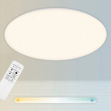 Briloner Leuchten LED-Sternenhimmel 3429016 VERB, CCT - über Fernbedienung, LED fest integriert, Kaltweiß, Neutralweiß, Tageslichtweiß, Warmweiß, CCT, Sternenhimmel, dimmbar, Fernbedienung, weiß, 75 cm