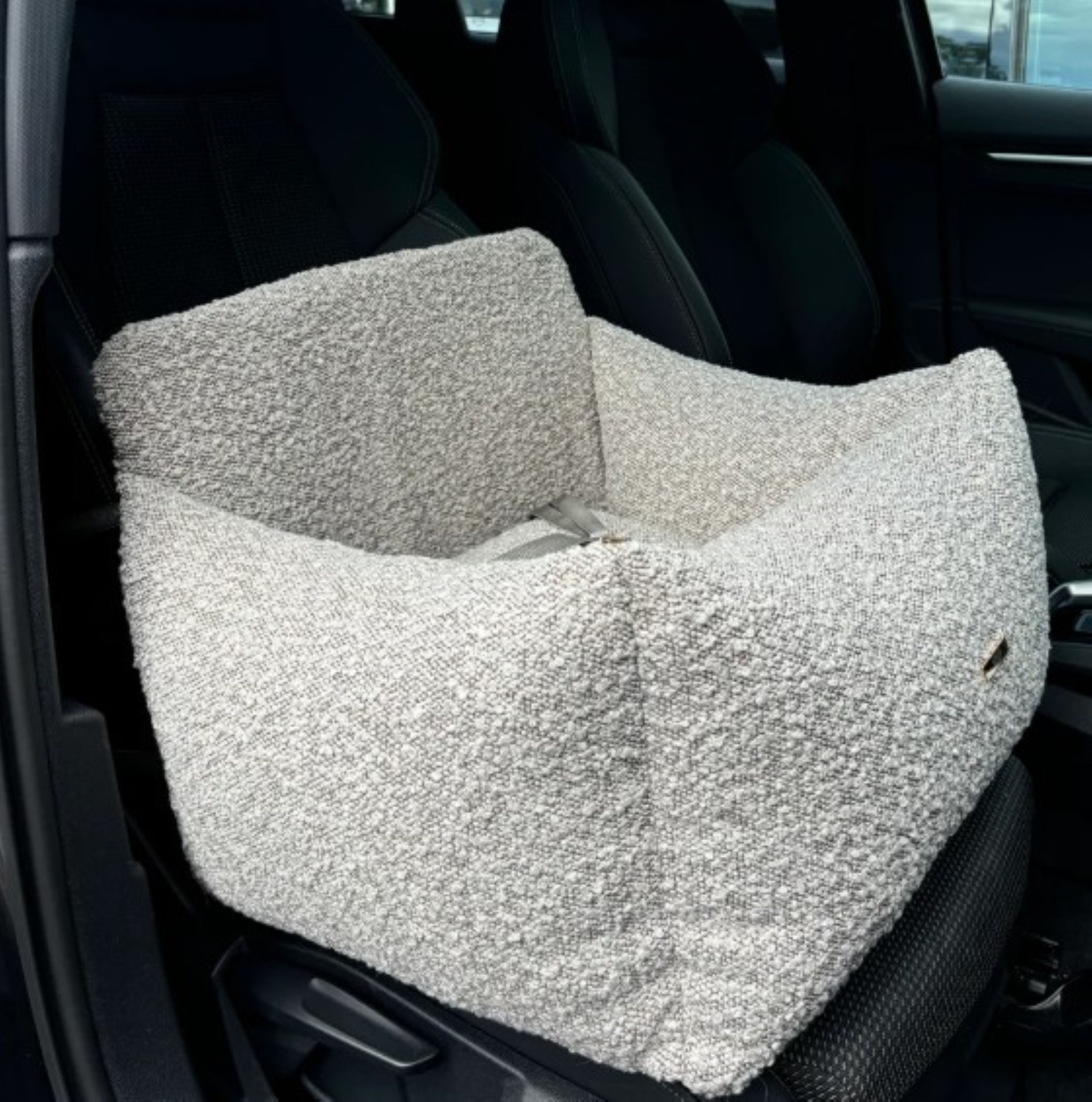 Elite Puppy Tierbett Premium Hundeautositz dreifache Sicherheit Memory Schaum Luxus Luxus, Autositz wasserdicht abnehmbarer bis 14kg 3 Größen für Hunde