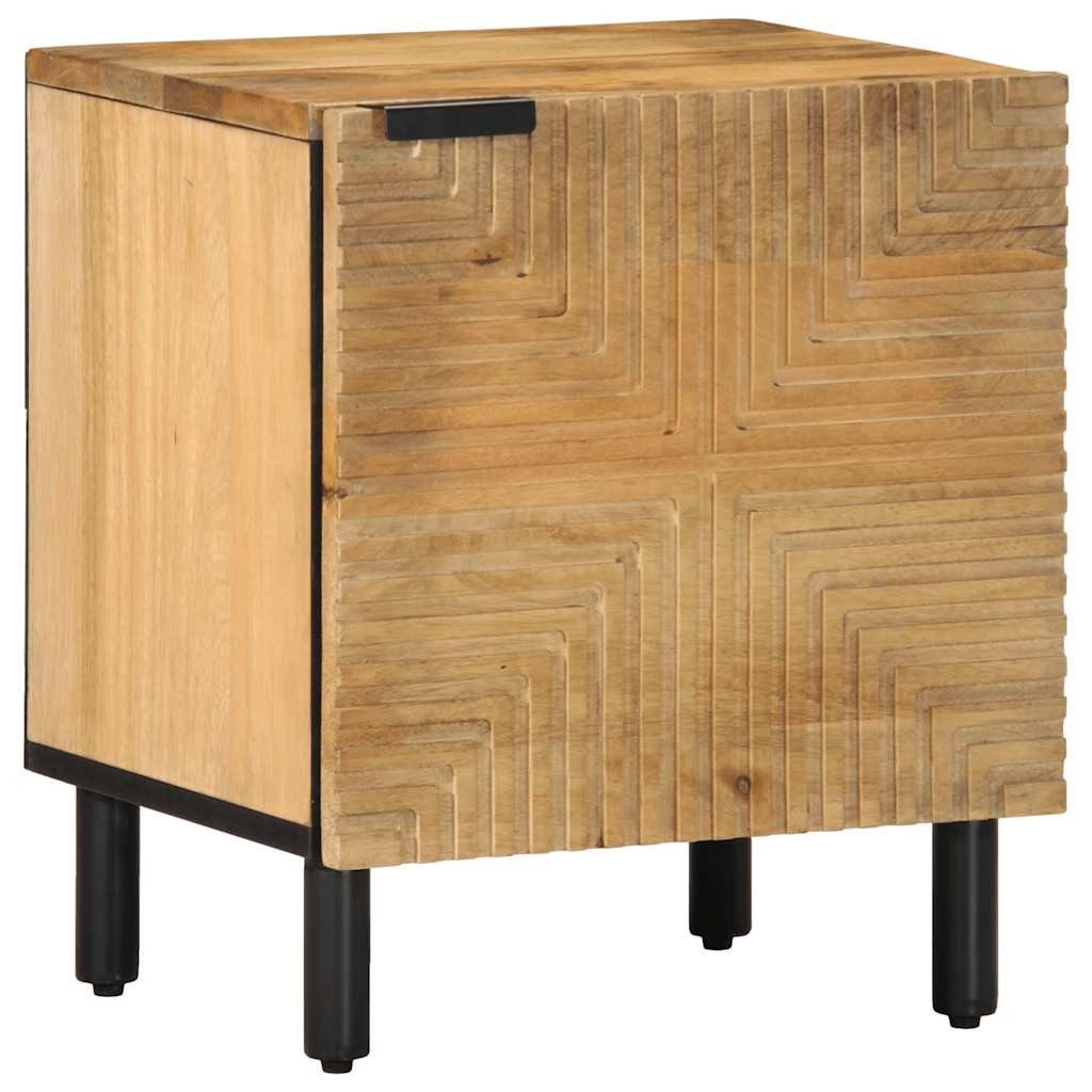 vidaXL Nachttisch Nachttisch Braun 40x33x46 cm Massivholz (1-St)