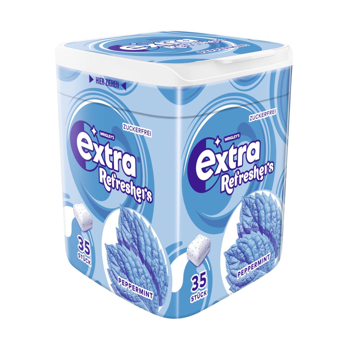 Wrigleys Extra Süßigkeit, Wrigleys Extra Refreshers Peppermint zuckerfreie Kaugummi 35 Stück 78g