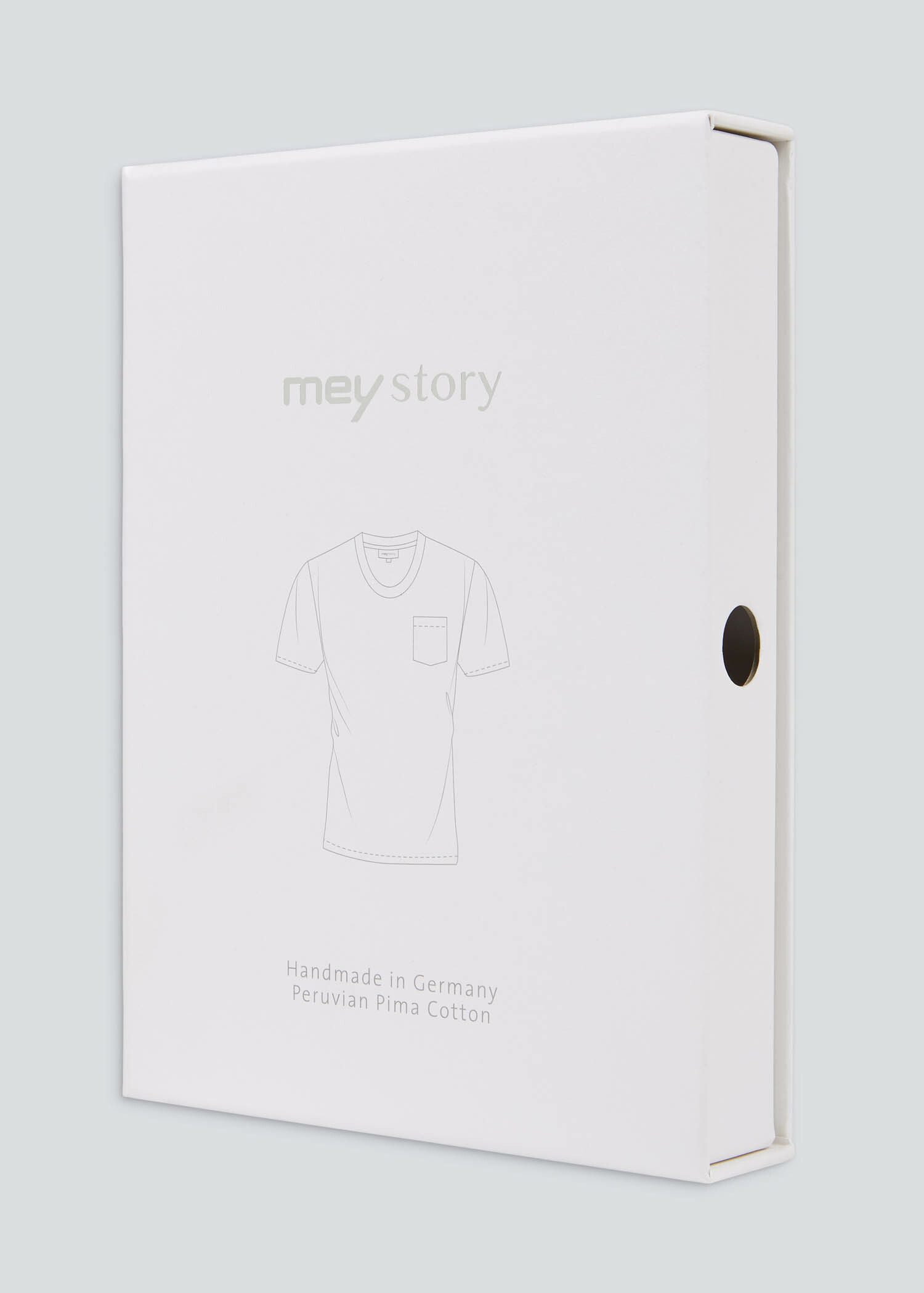 Mey T-Shirt Mey Herren Crew-Neck Shirt mey story Uni T-Shirt (1-tlg)