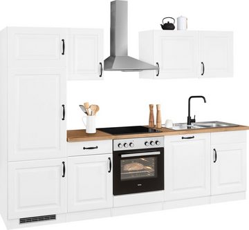 wiho Küchen Küchenzeile Erla, mit E-Geräten, Breite 280 cm