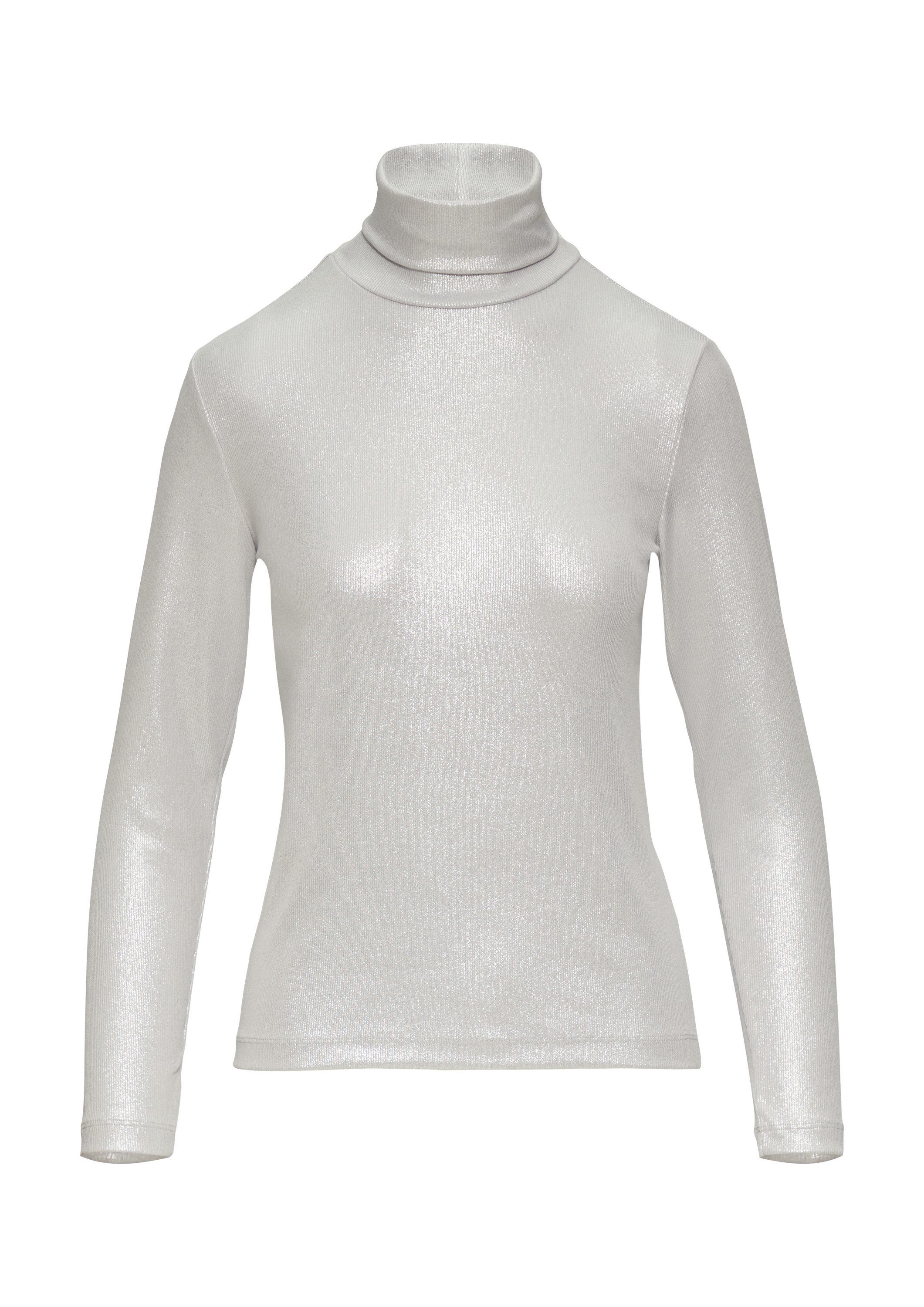 s.Oliver Langarmshirt T-Shirt Langarmshirt mit Silber-Coating im Slim Fit günstig online kaufen