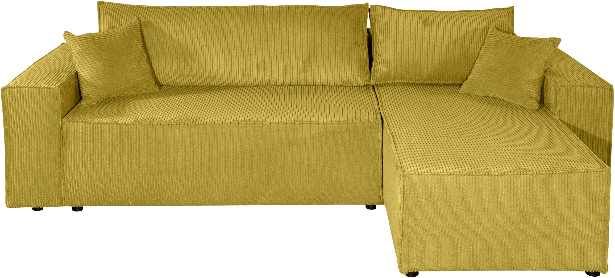 OTTO home Ecksofa CASSI L-Form, 241cm - OTTO. Verlässliche Qualität., Schlaffunktion (133/200), Bettkasten, auch in Cord