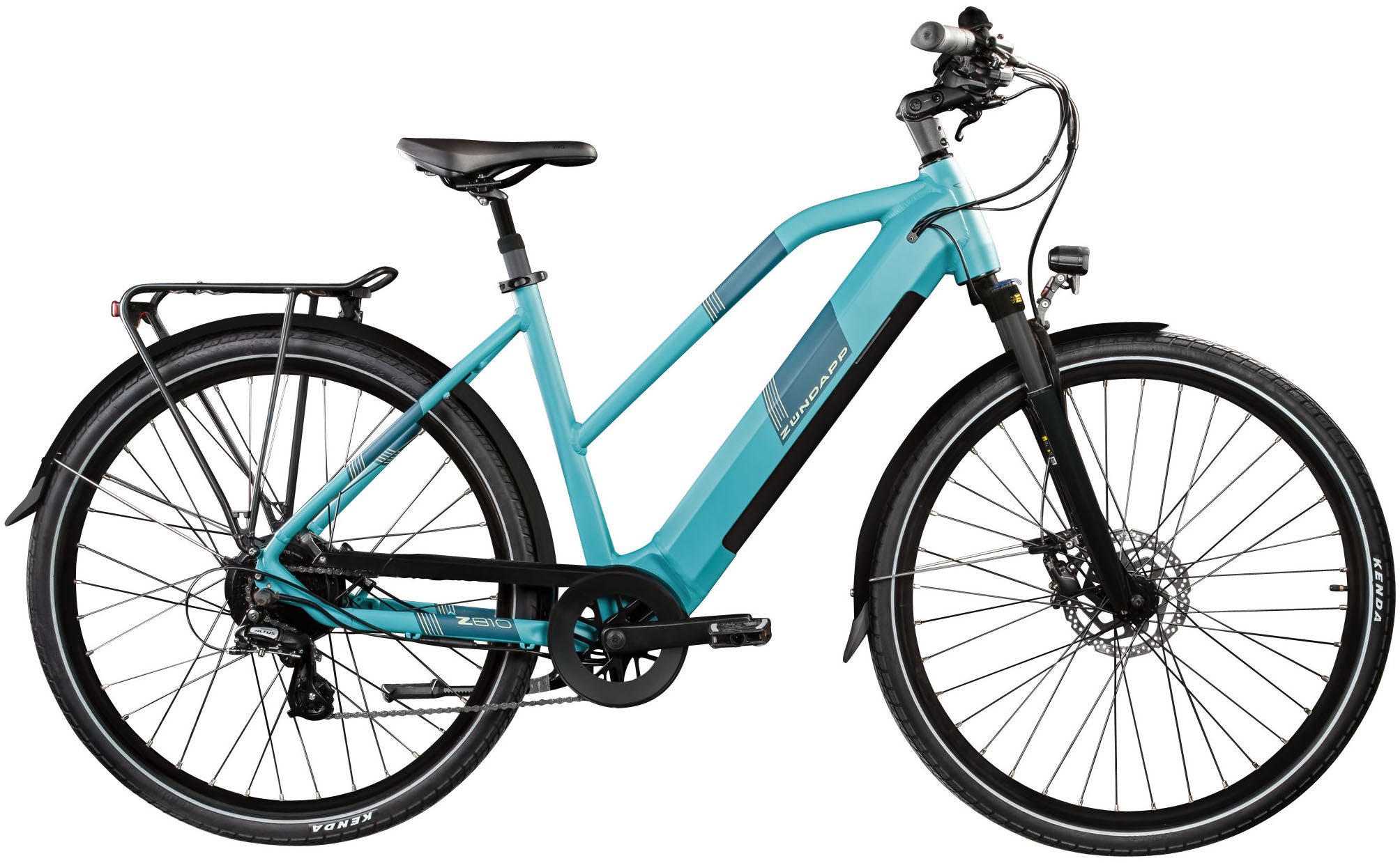 Zündapp E-Bike Trekkingrad Z810, 8 Gang Shimano Altus RD-M310 Schaltwerk, Kettenschaltung, Heckmotor, 550 Wh